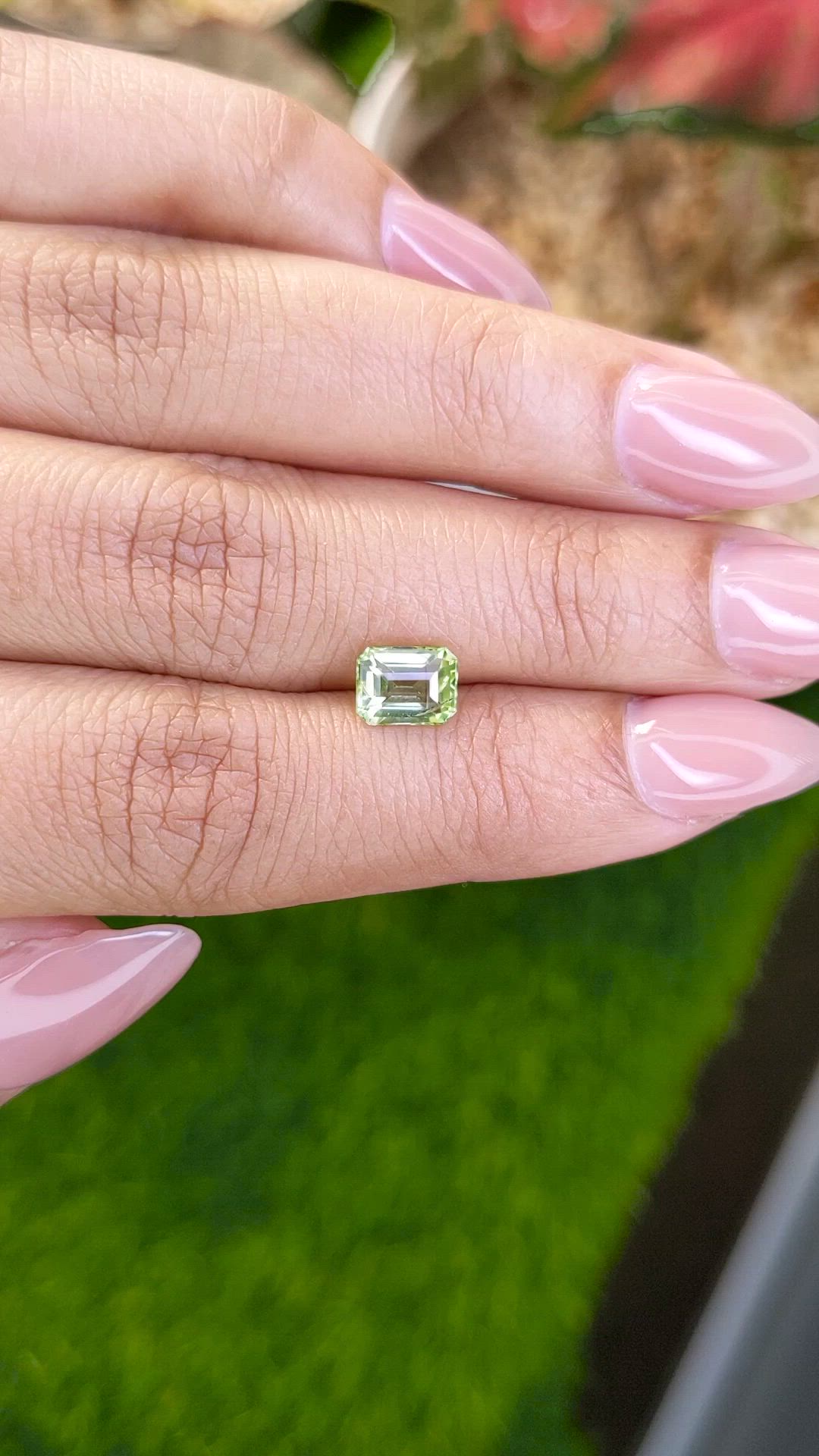 1.16 Ct. Yellowish Green Peridot from Pakistan Size Video