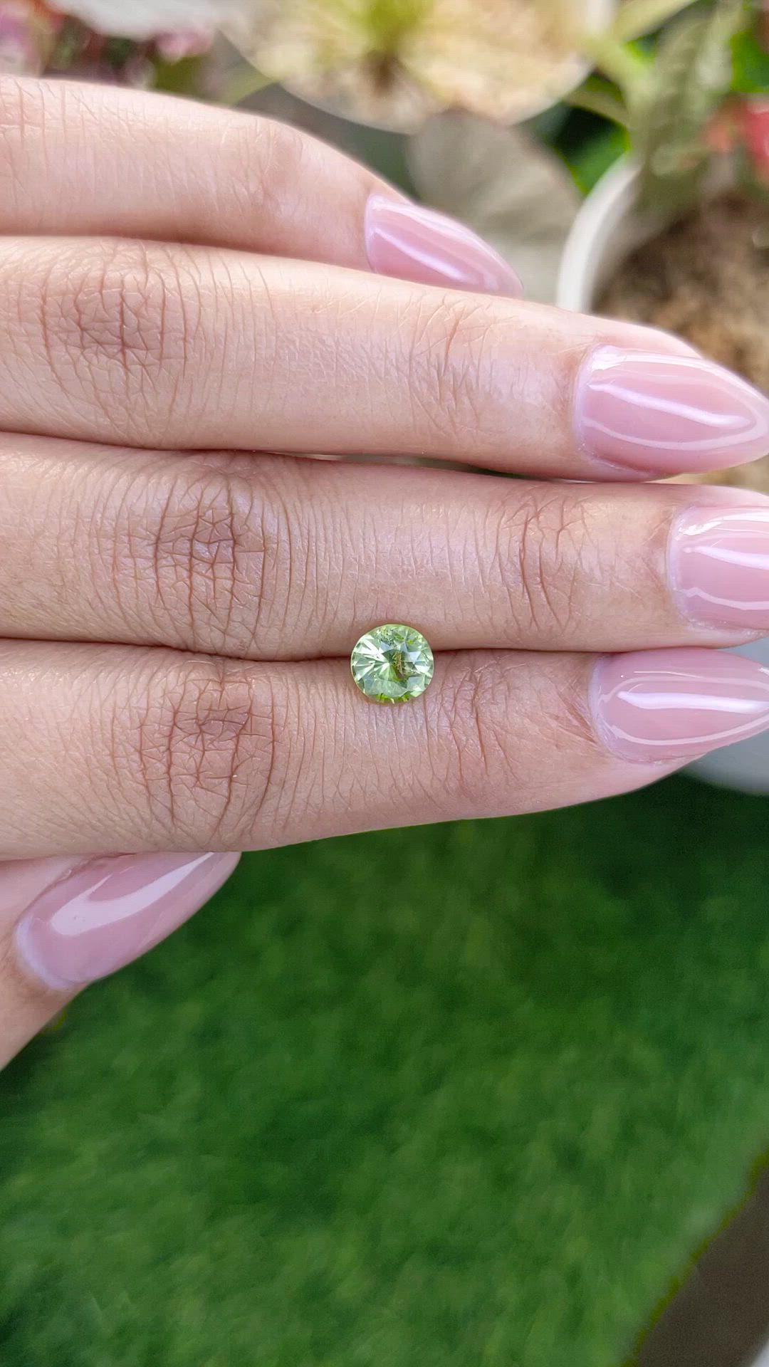 1.07 Ct. Yellowish Green Peridot from Pakistan Size Video