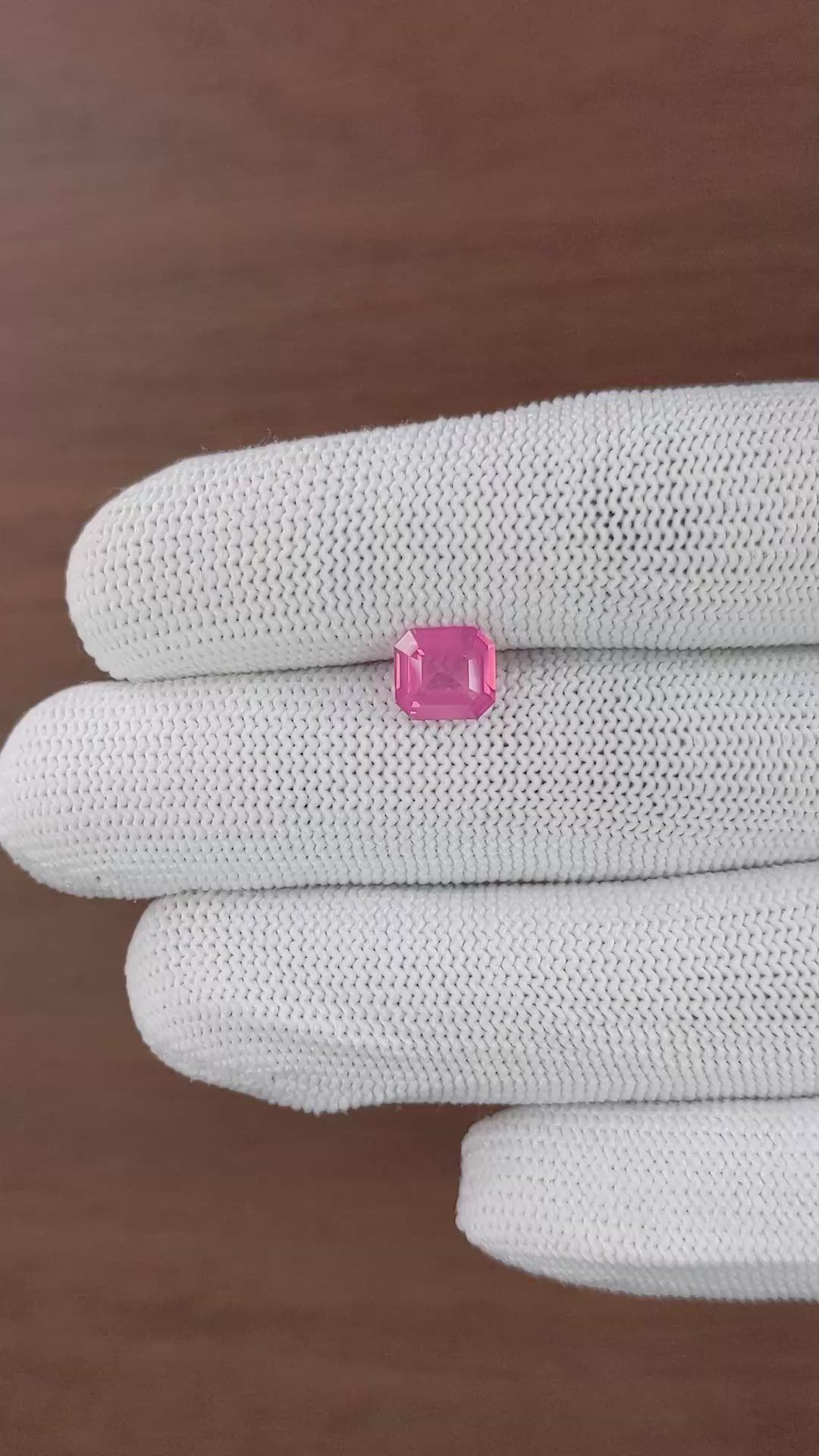 1.57 Ct. Pink Spinel from Tanzania Size Video