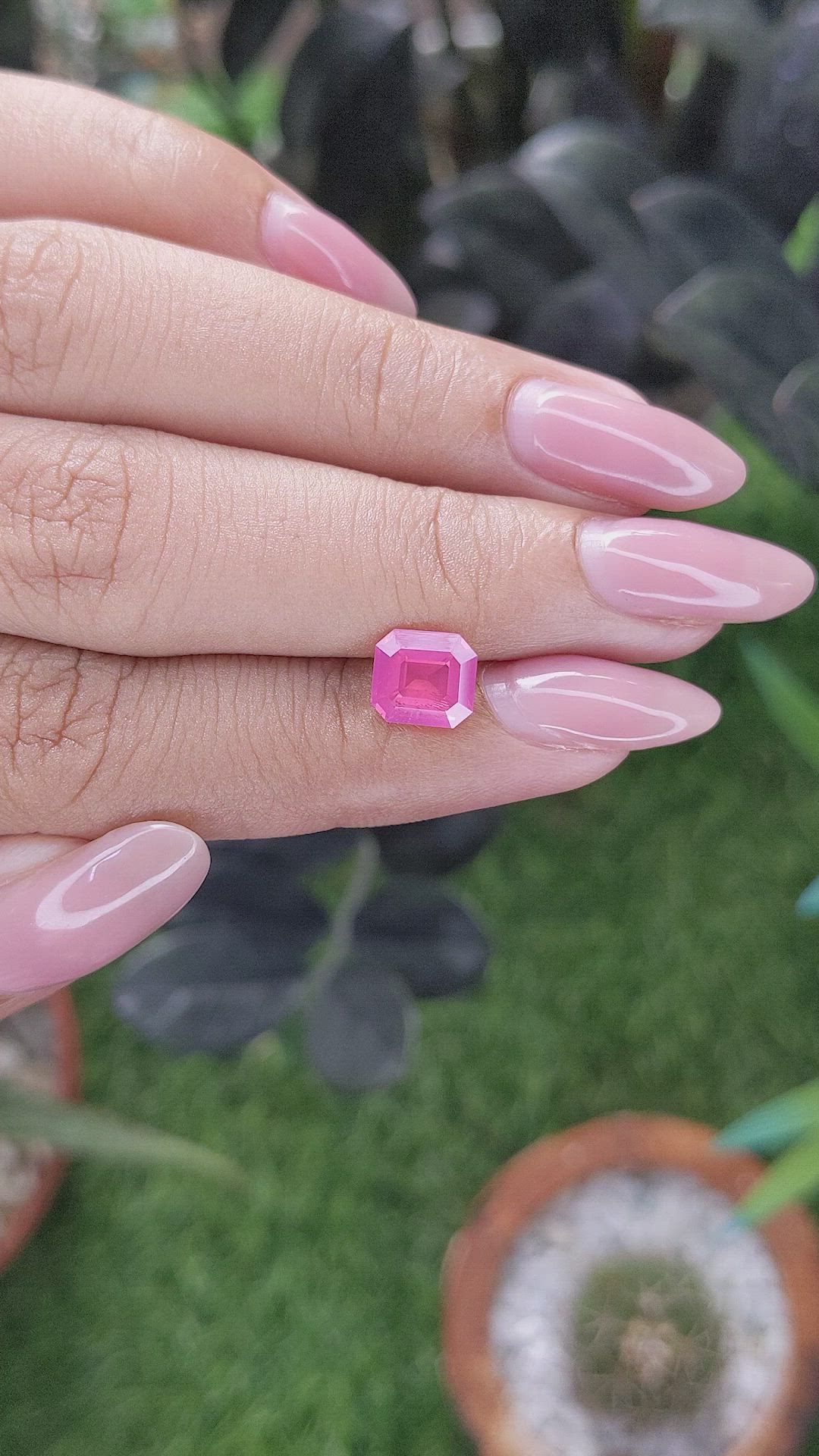 1.57 Ct. Pink Spinel from Tanzania Size Video