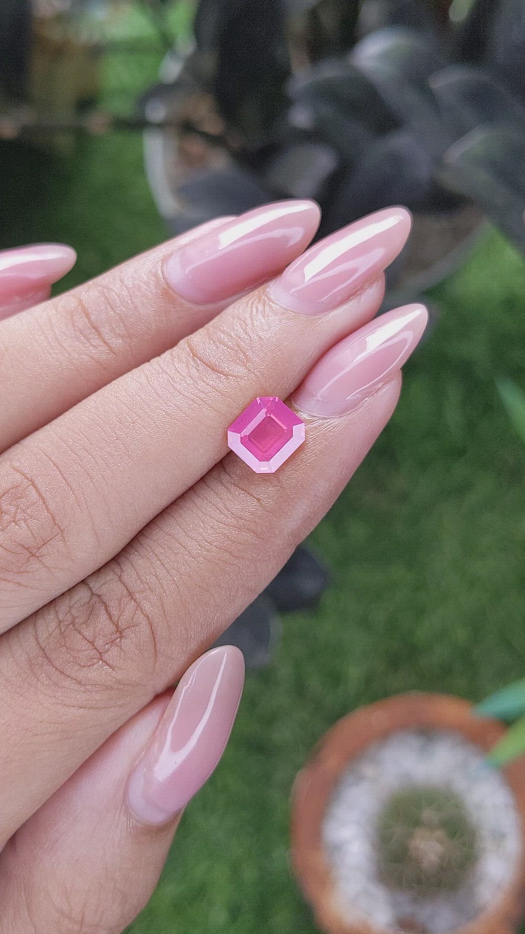 1.57 Ct. Pink Spinel from Tanzania Size Video