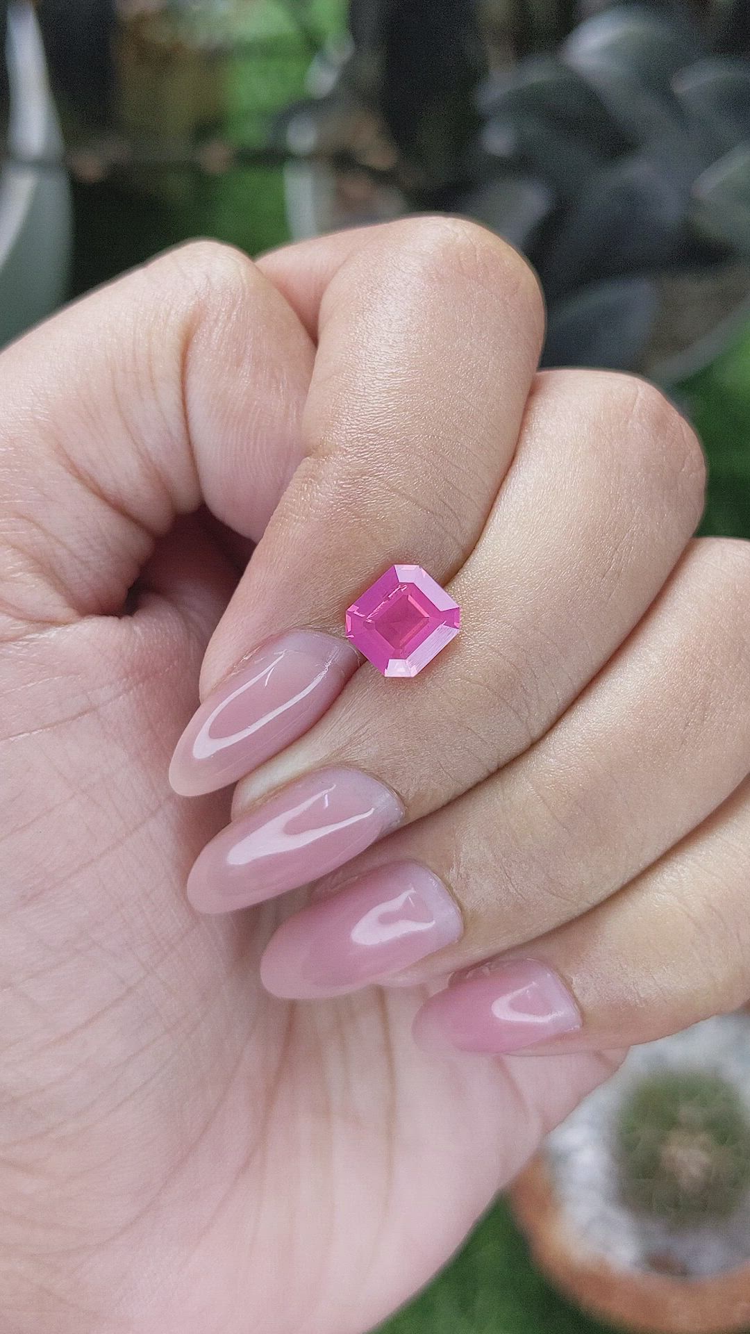 1.57 Ct. Pink Spinel from Tanzania Size Video