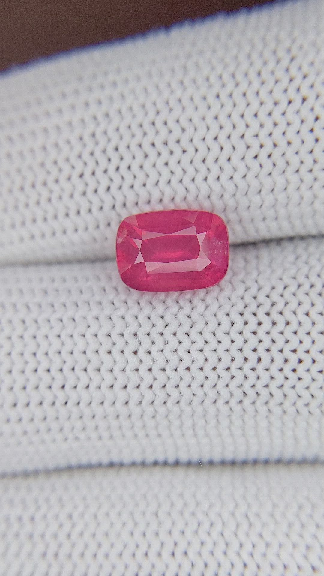 2.45 Ct. Reddish Pink Spinel from Tanzania Size Video