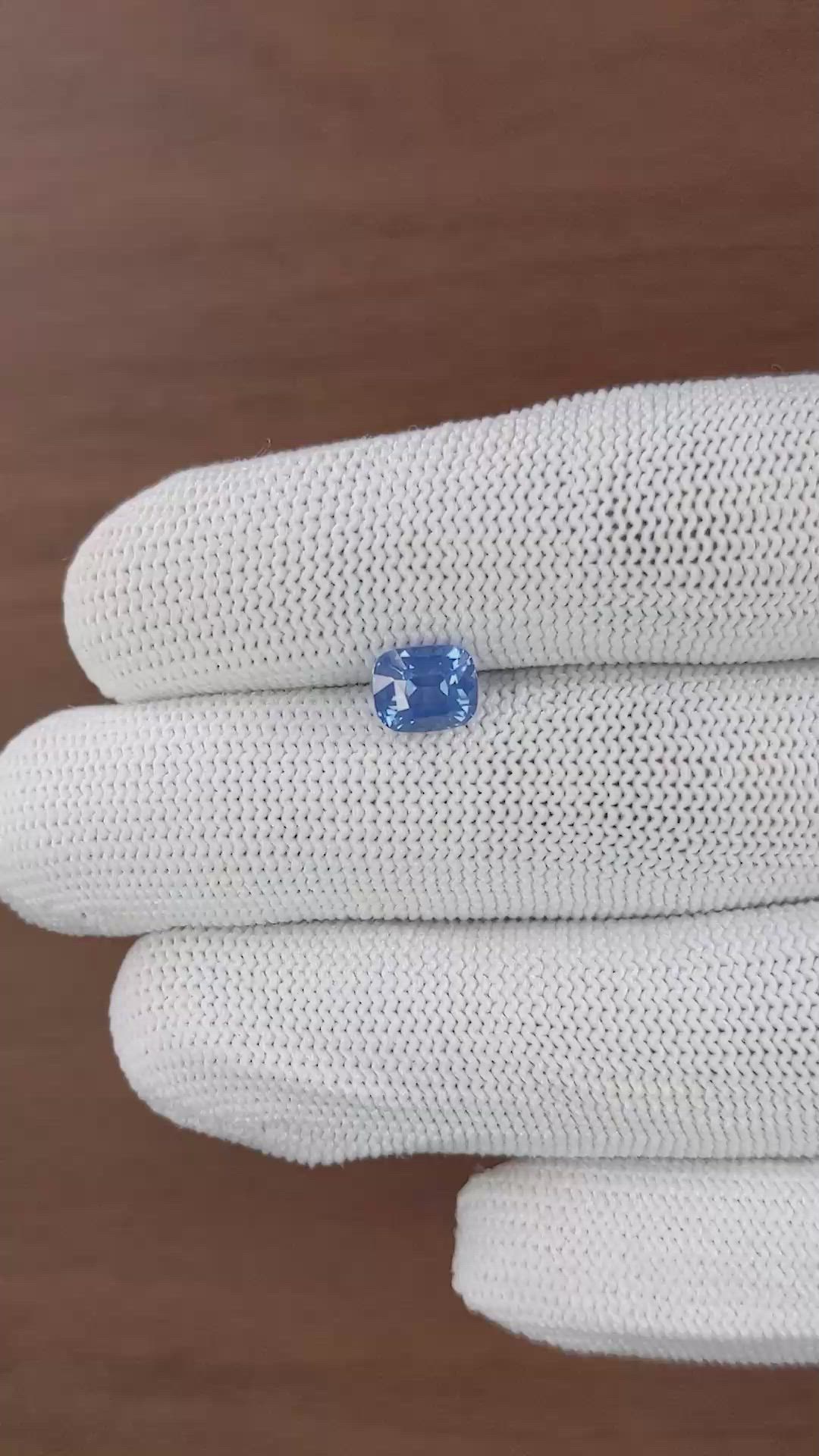 1.83 Ct. Blue Cobalt Spinel from Tanzania Size Video