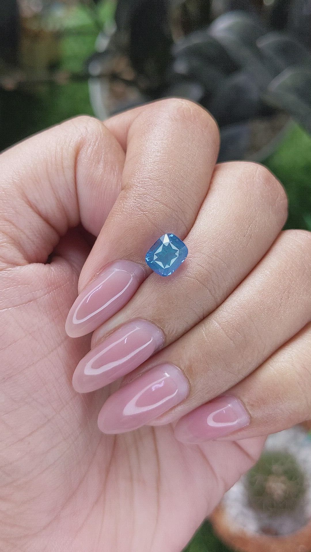 1.83 Ct. Blue Cobalt Spinel from Tanzania Size Video