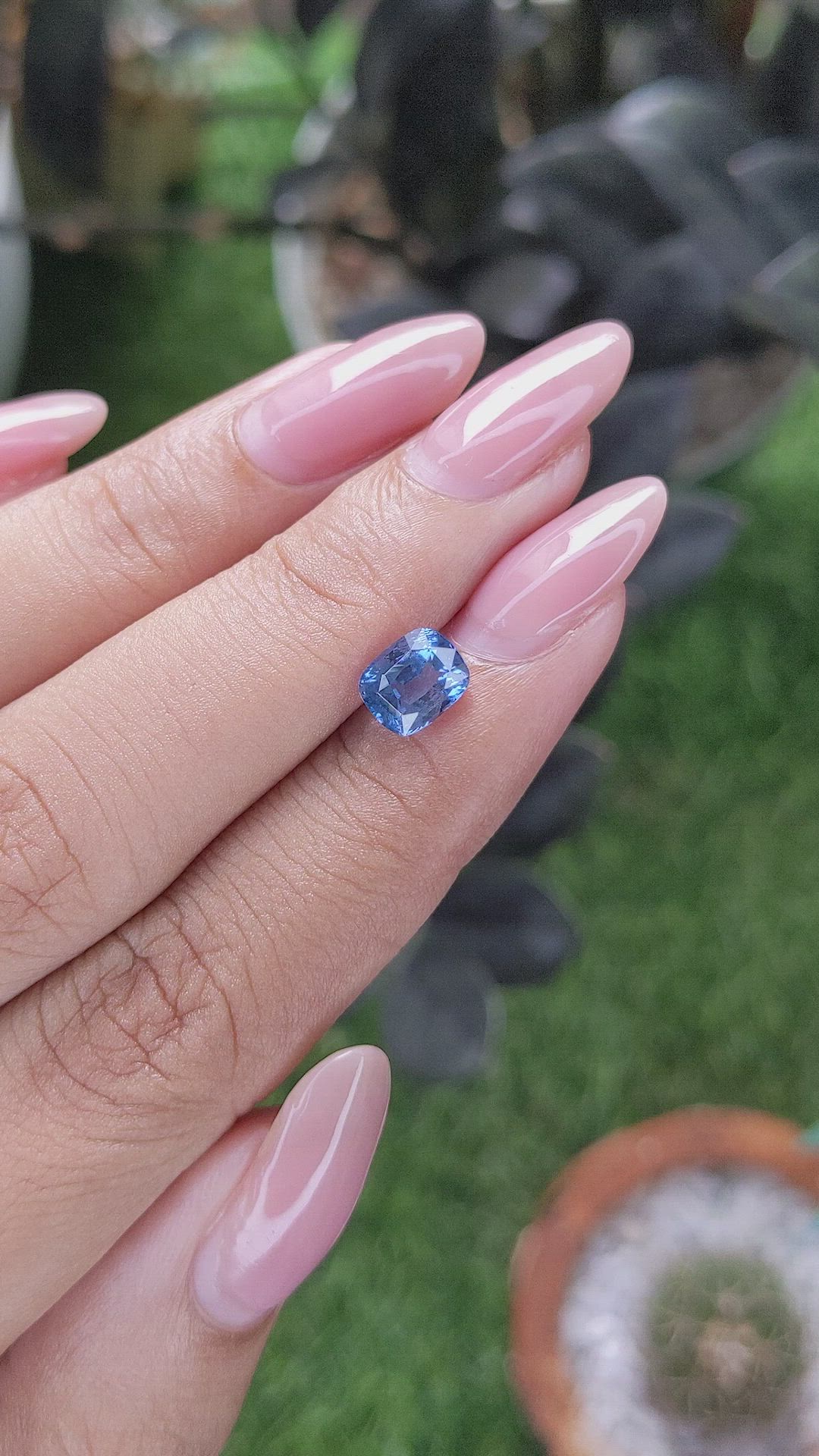 1.48 Ct. Blue Cobalt Spinel from Tanzania Size Video