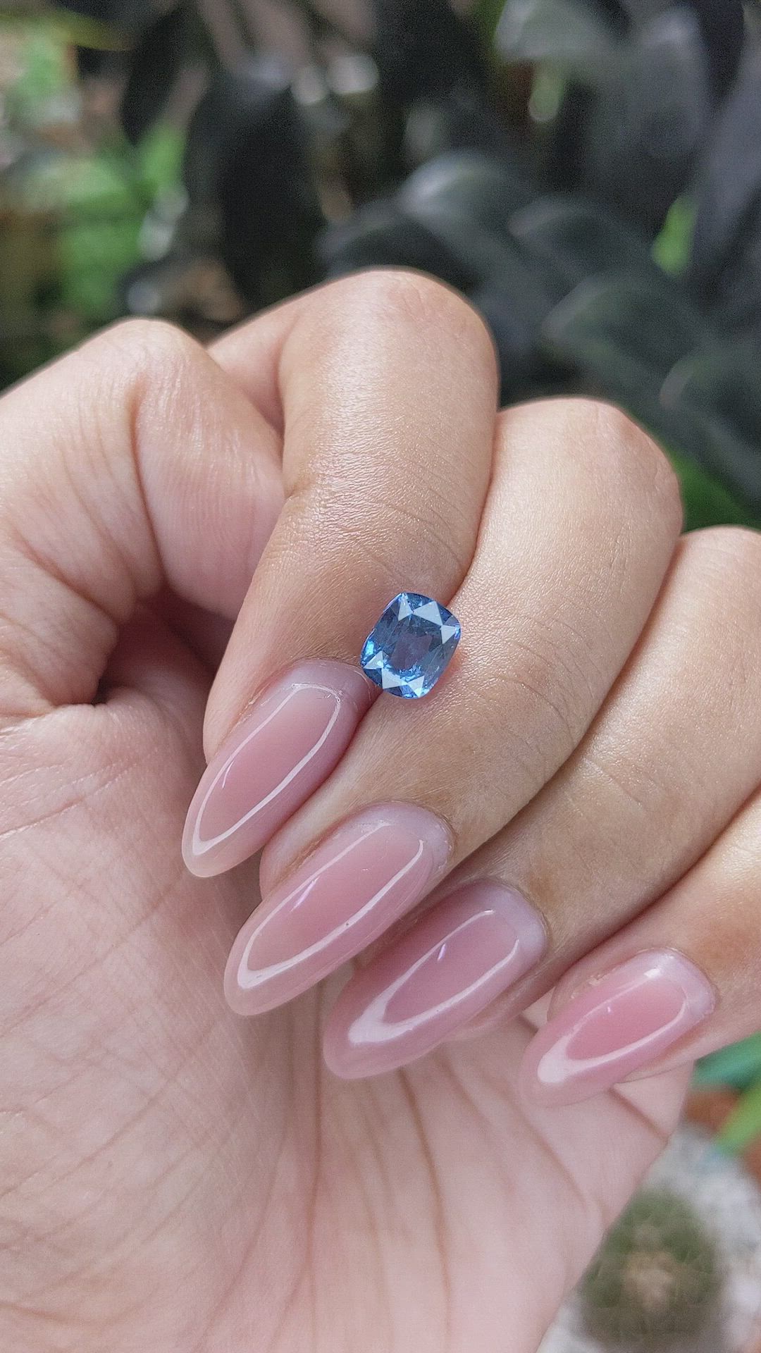 1.48 Ct. Blue Cobalt Spinel from Tanzania Size Video