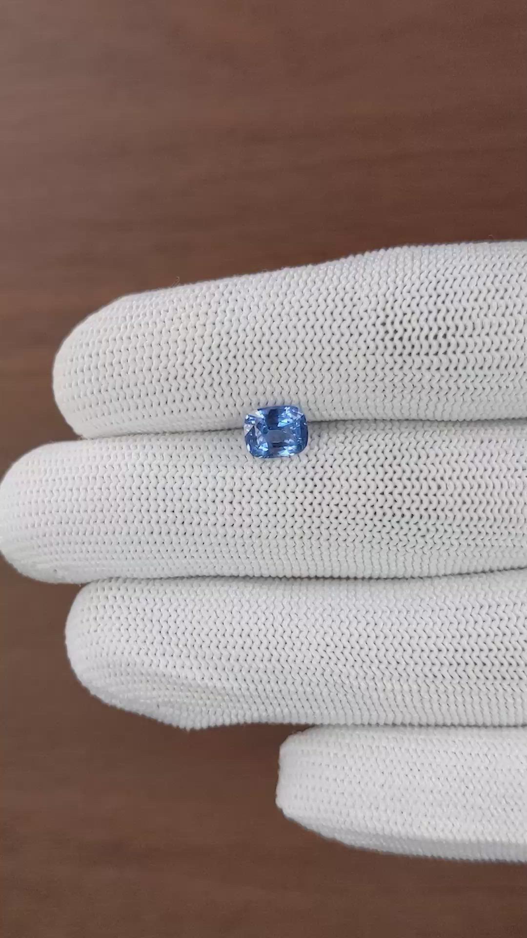1.48 Ct. Blue Cobalt Spinel from Tanzania Size Video