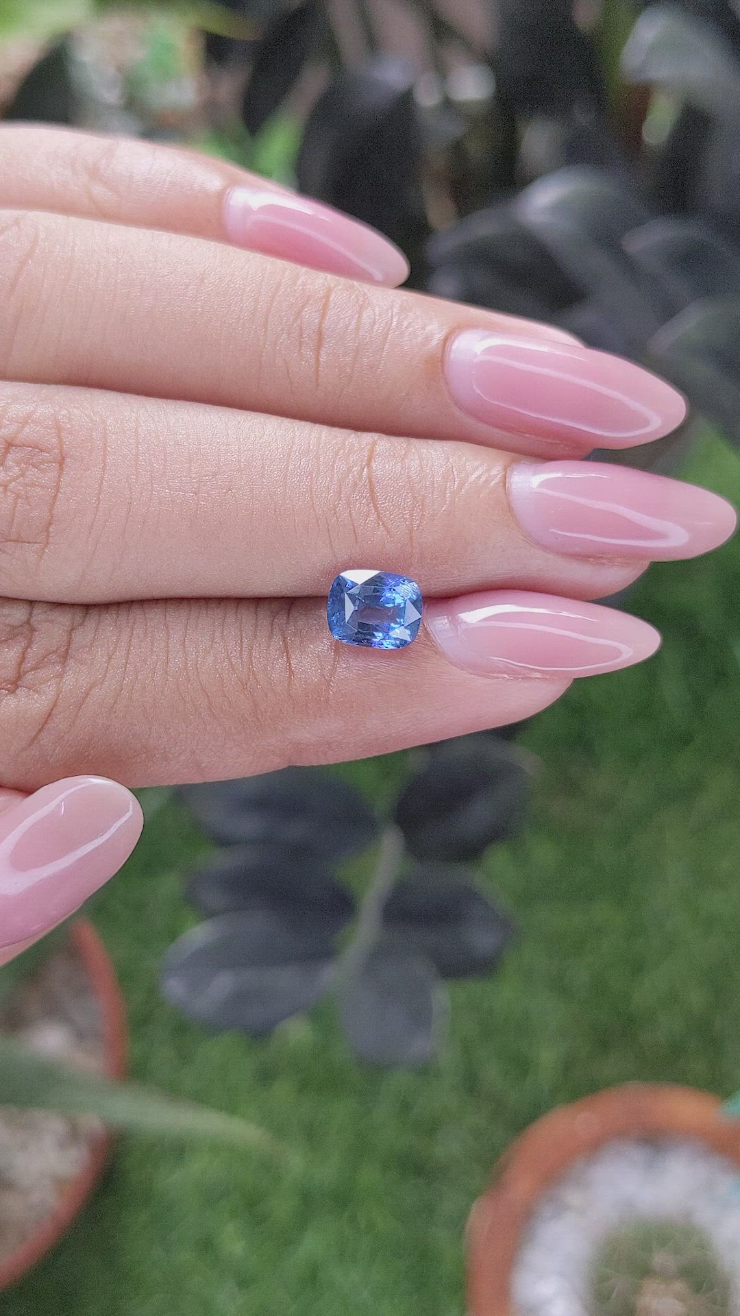 1.48 Ct. Blue Cobalt Spinel from Tanzania Size Video