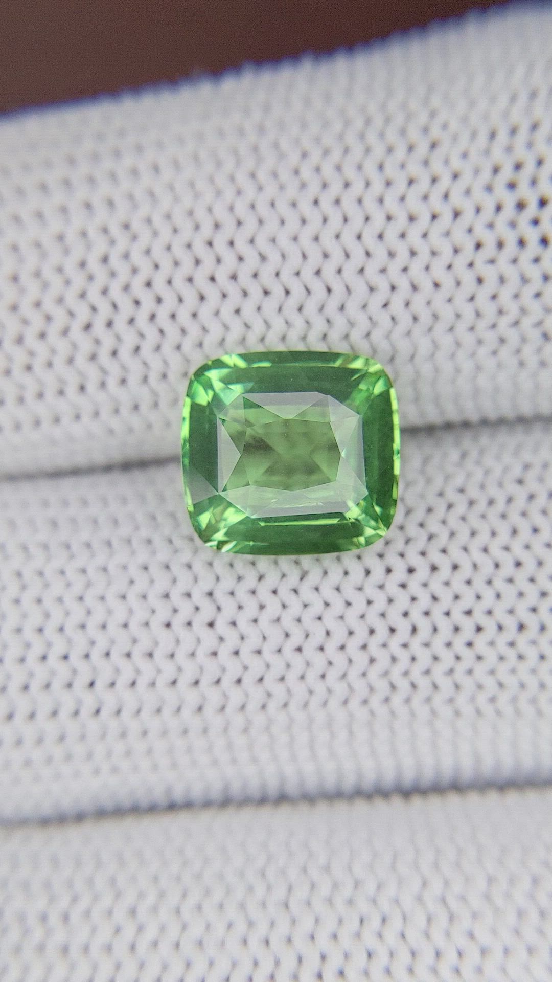 4.03 Ct. Tsavorite Garnet from Tanzania Size Video