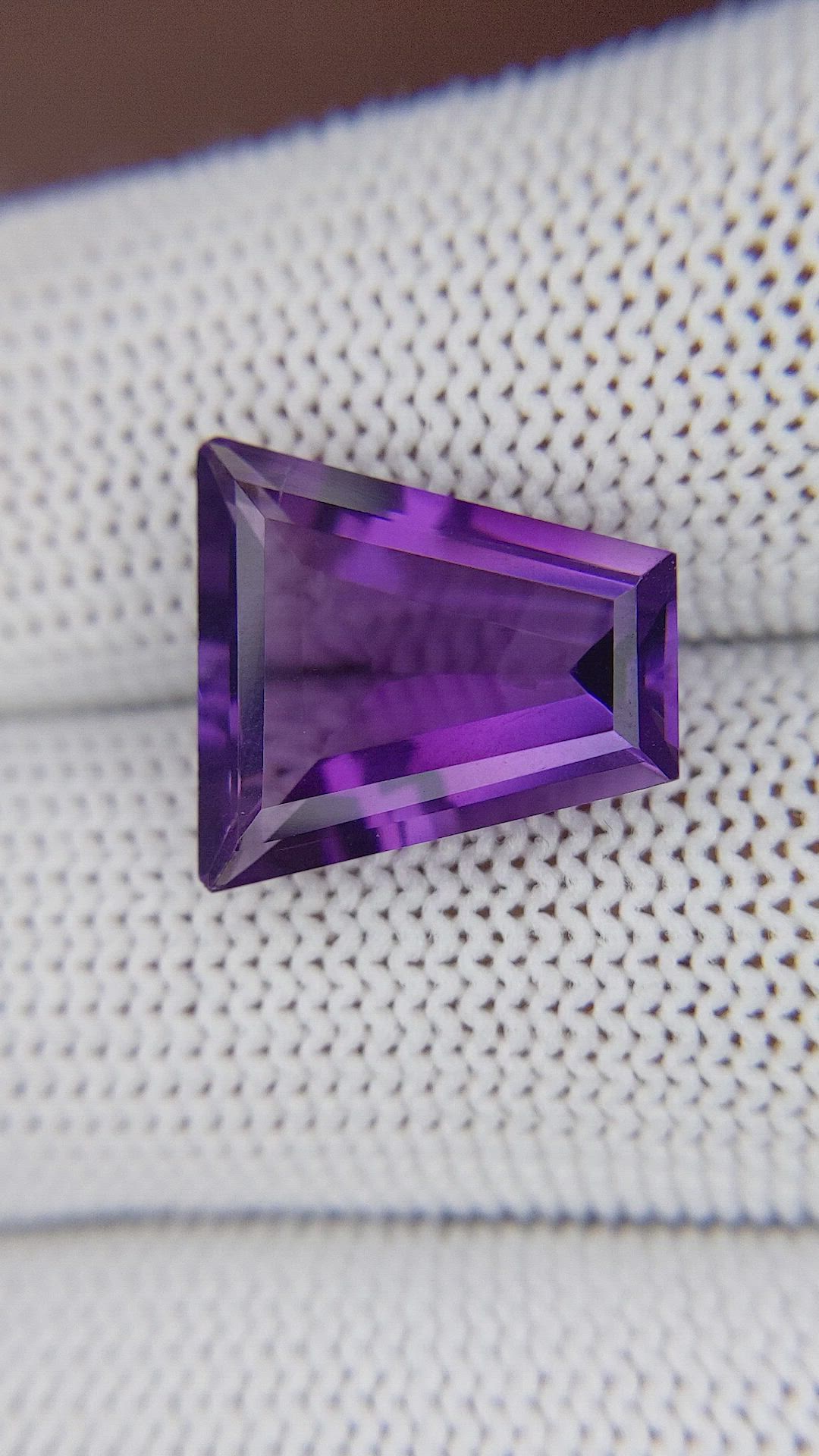 6.65 Ct. Purple Amethyst from Ceylon (Sri Lanka) Size Video