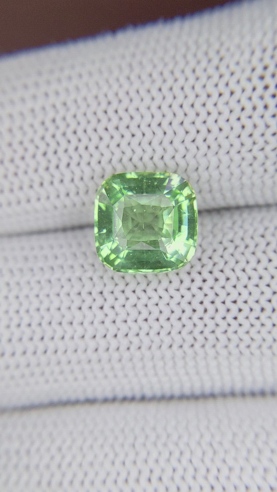 3.99 Ct. Green Grossular Garnet from Tanzania Size Video