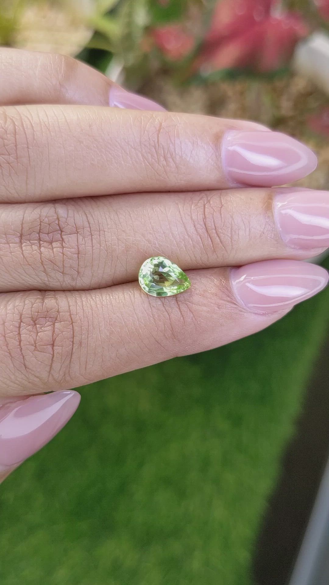 1.30 Ct. Yellowish Green Peridot from Pakistan Size Video