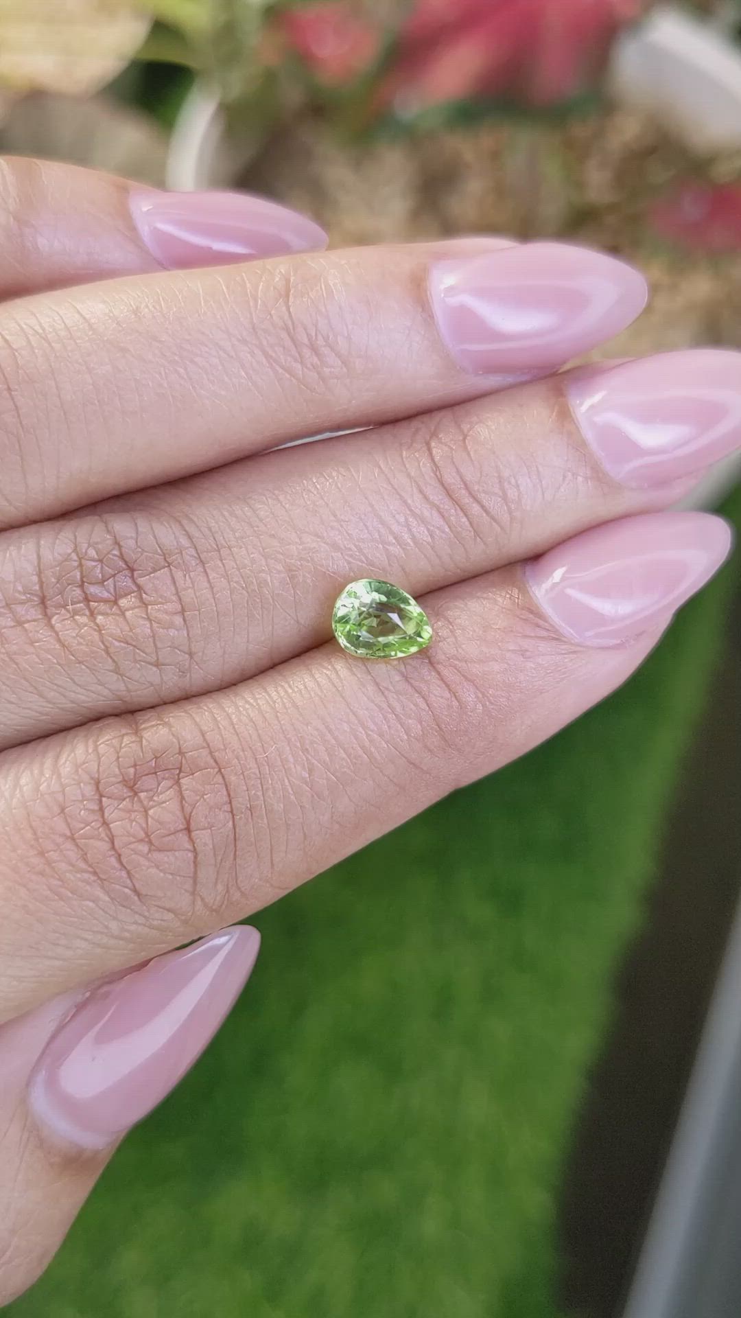 1.15 Ct. Yellowish Green Peridot from Pakistan Size Video