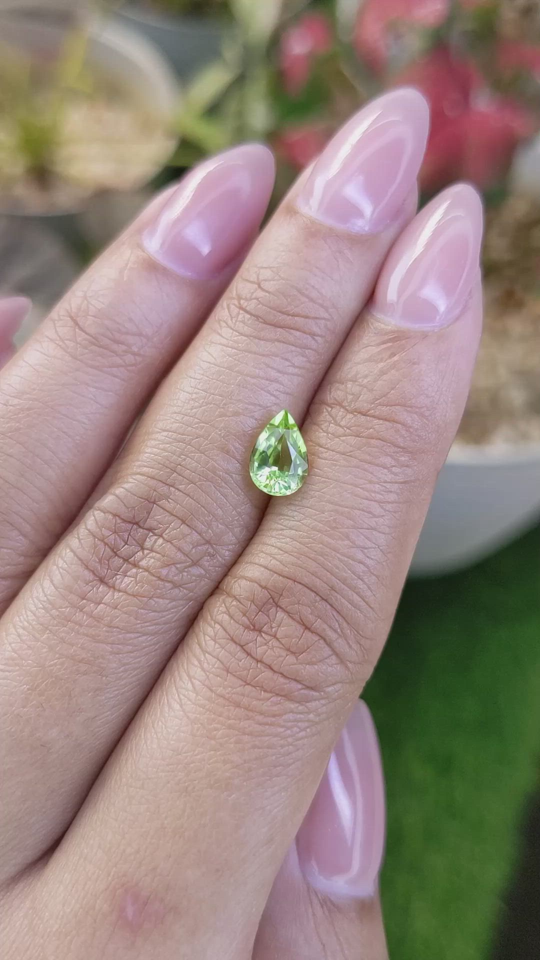1.12 Ct. Yellowish Green Peridot from Pakistan Size Video