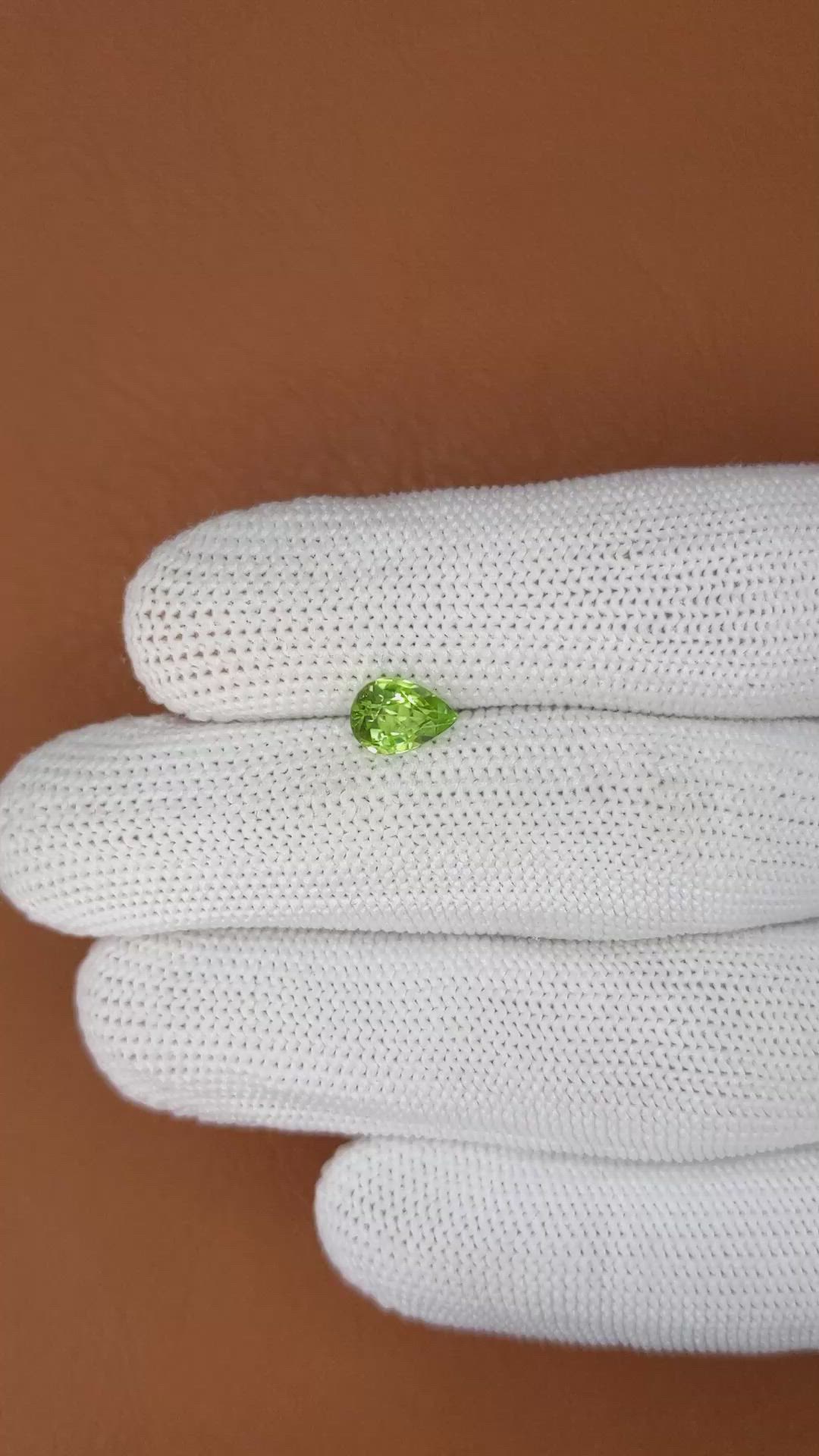 1.12 Ct. Yellowish Green Peridot from Pakistan Size Video