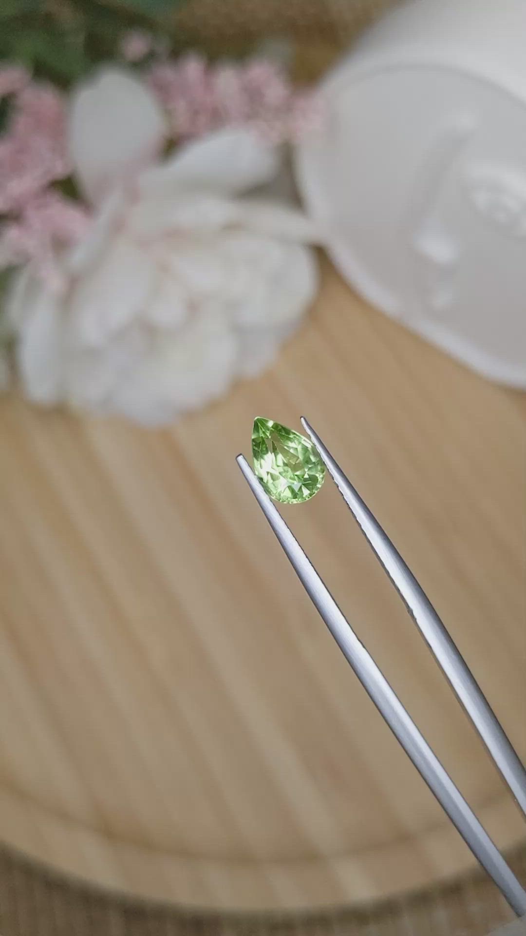 1.12 Ct. Yellowish Green Peridot from Pakistan Size Video