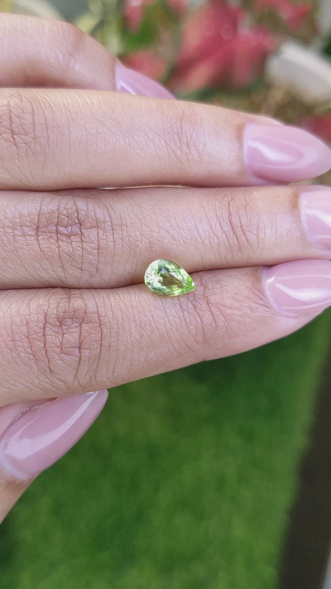 1.12 Ct. Yellowish Green Peridot from Pakistan Size Video