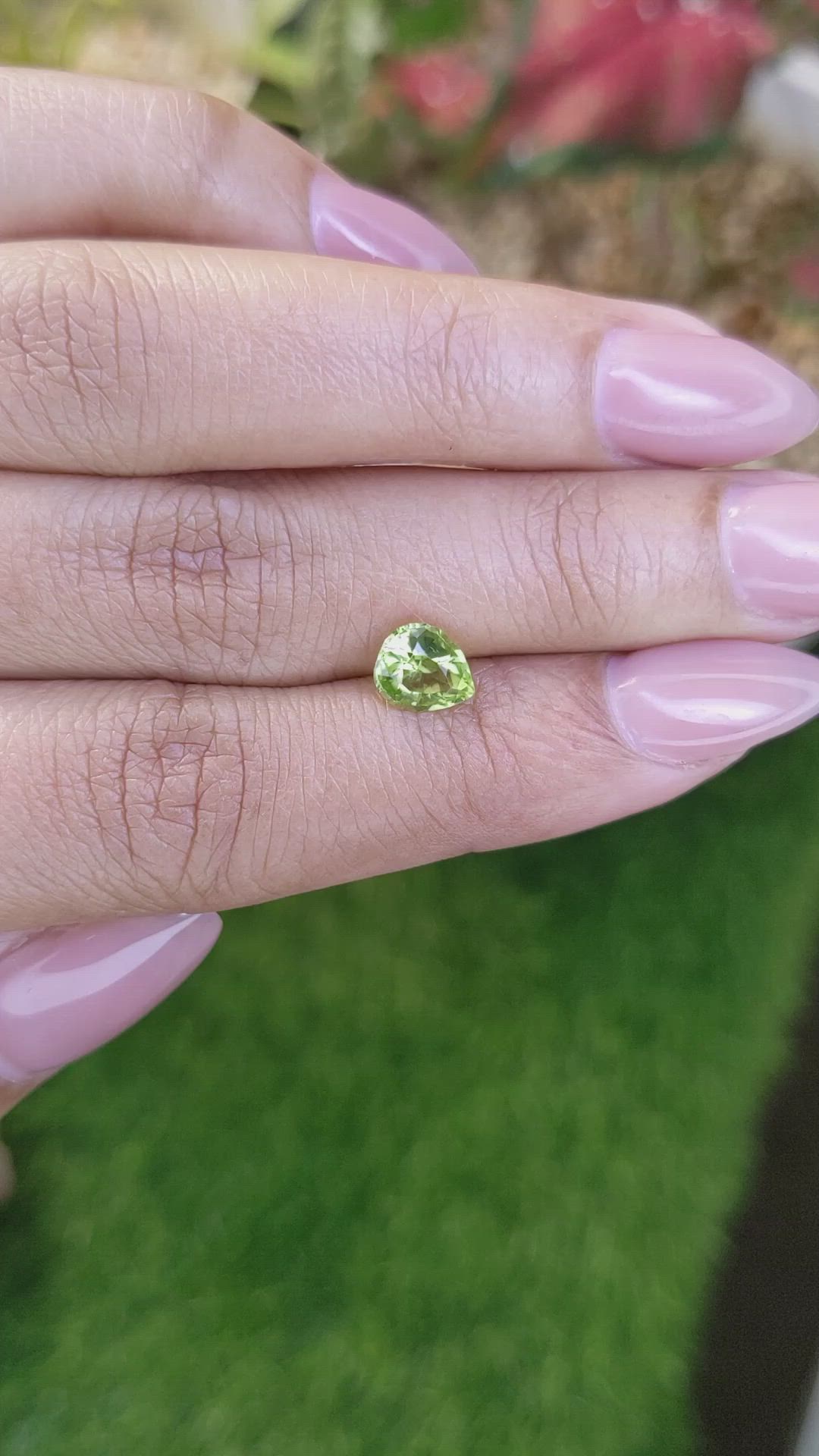 1.11 Ct. Yellowish Green Peridot from Pakistan Size Video