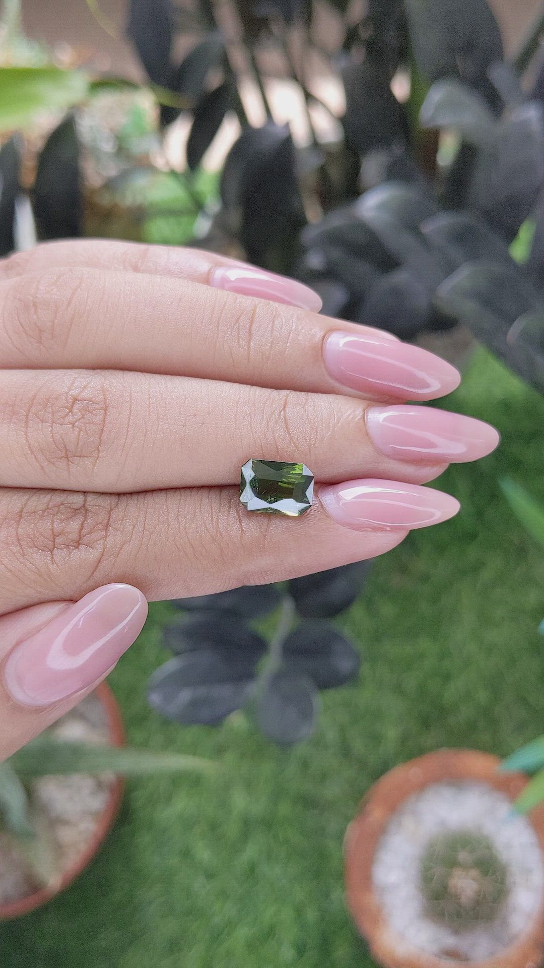 2.92 Ct. Green Zircon from Ceylon (Sri Lanka) Size Video