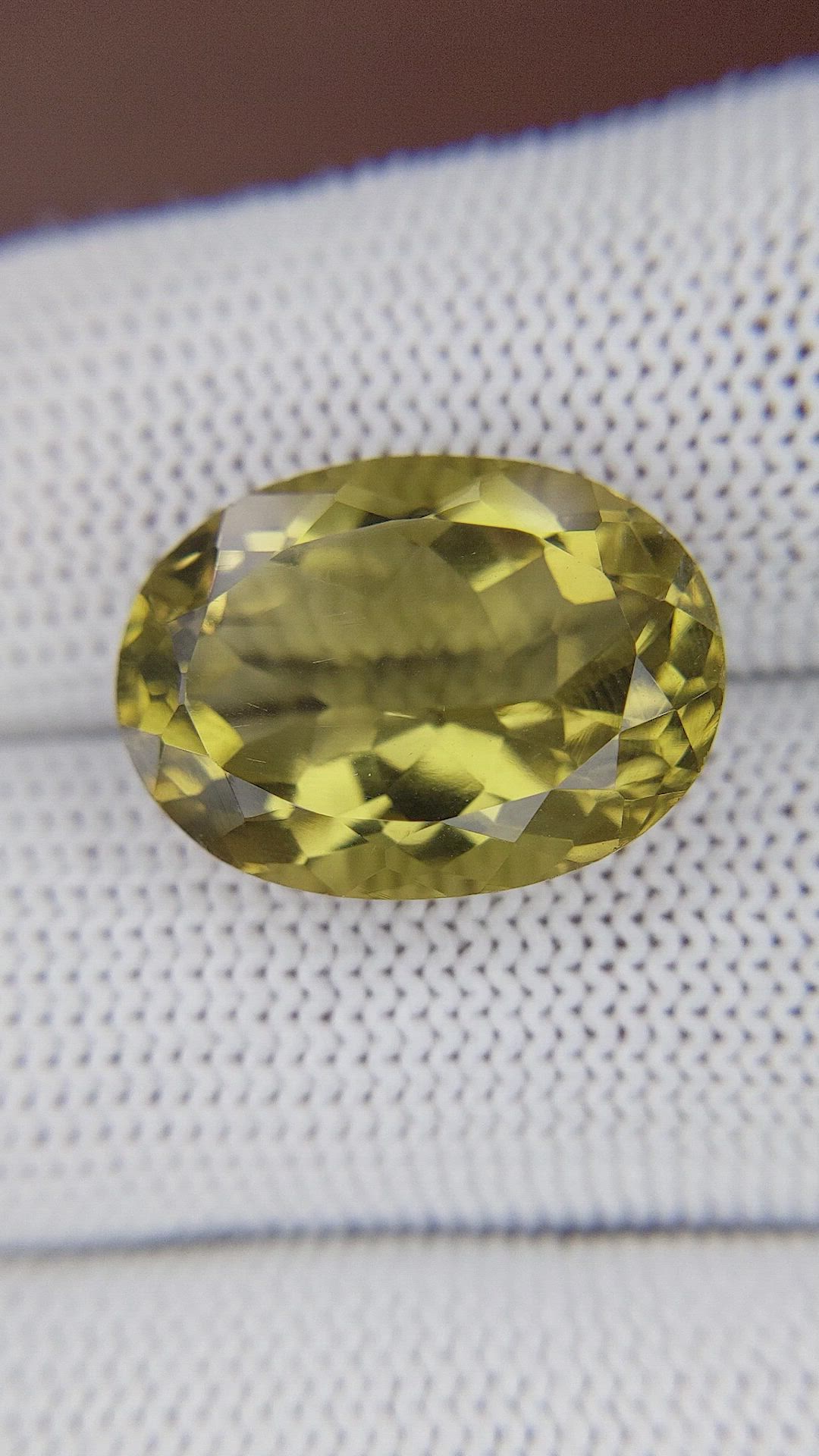 12.83 Ct. Greenish Yellow Citrine from Ceylon (Sri Lanka) Size Video