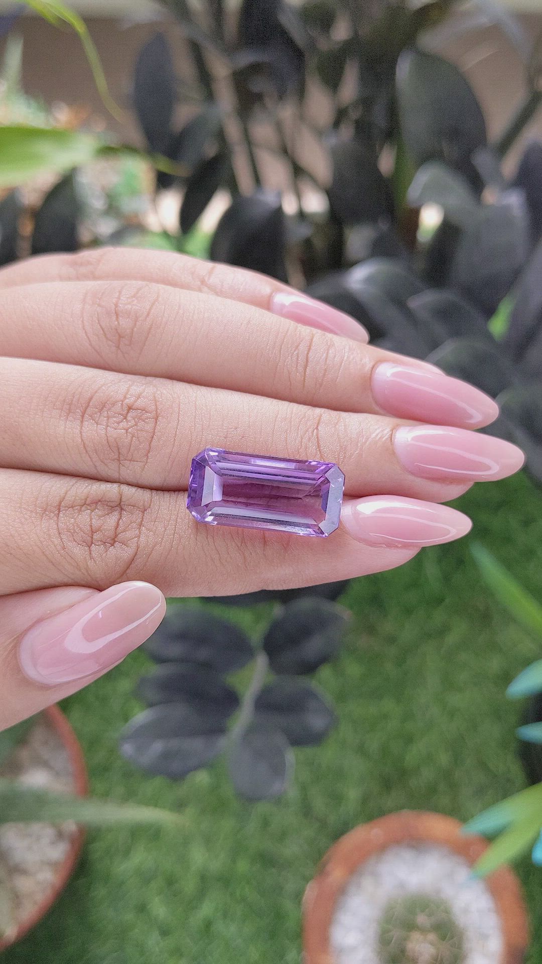 11.22 Ct. Purple Amethyst from Ceylon (Sri Lanka) Size Video