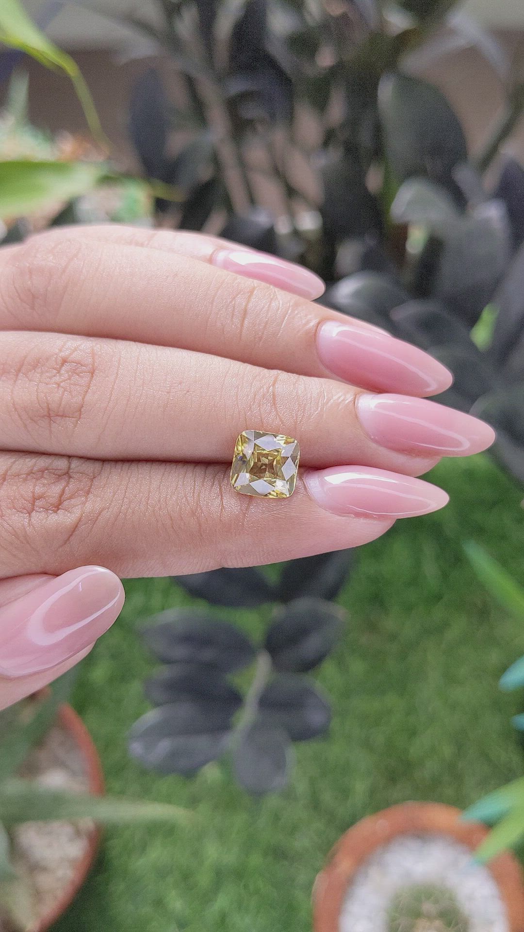 3.07 Ct. Brownish Yellow Zircon from Ceylon (Sri Lanka) Size Video