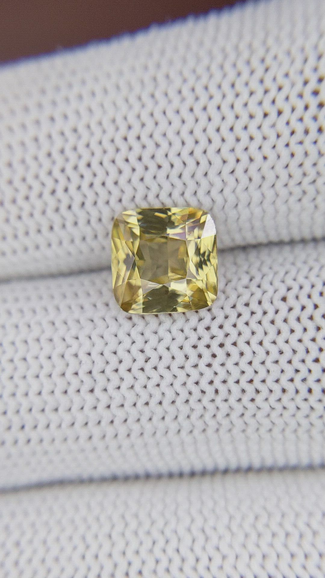 3.07 Ct. Brownish Yellow Zircon from Ceylon (Sri Lanka) Size Video