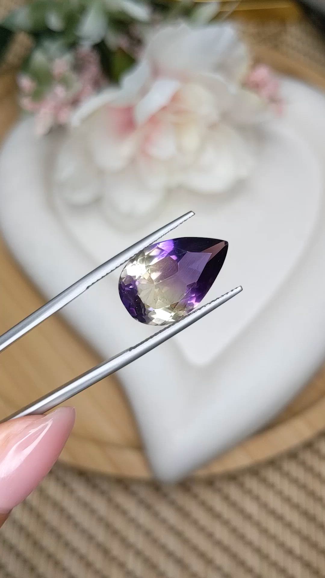 8.59 Ct. Bi Color Ametrine from Brazil Size Video
