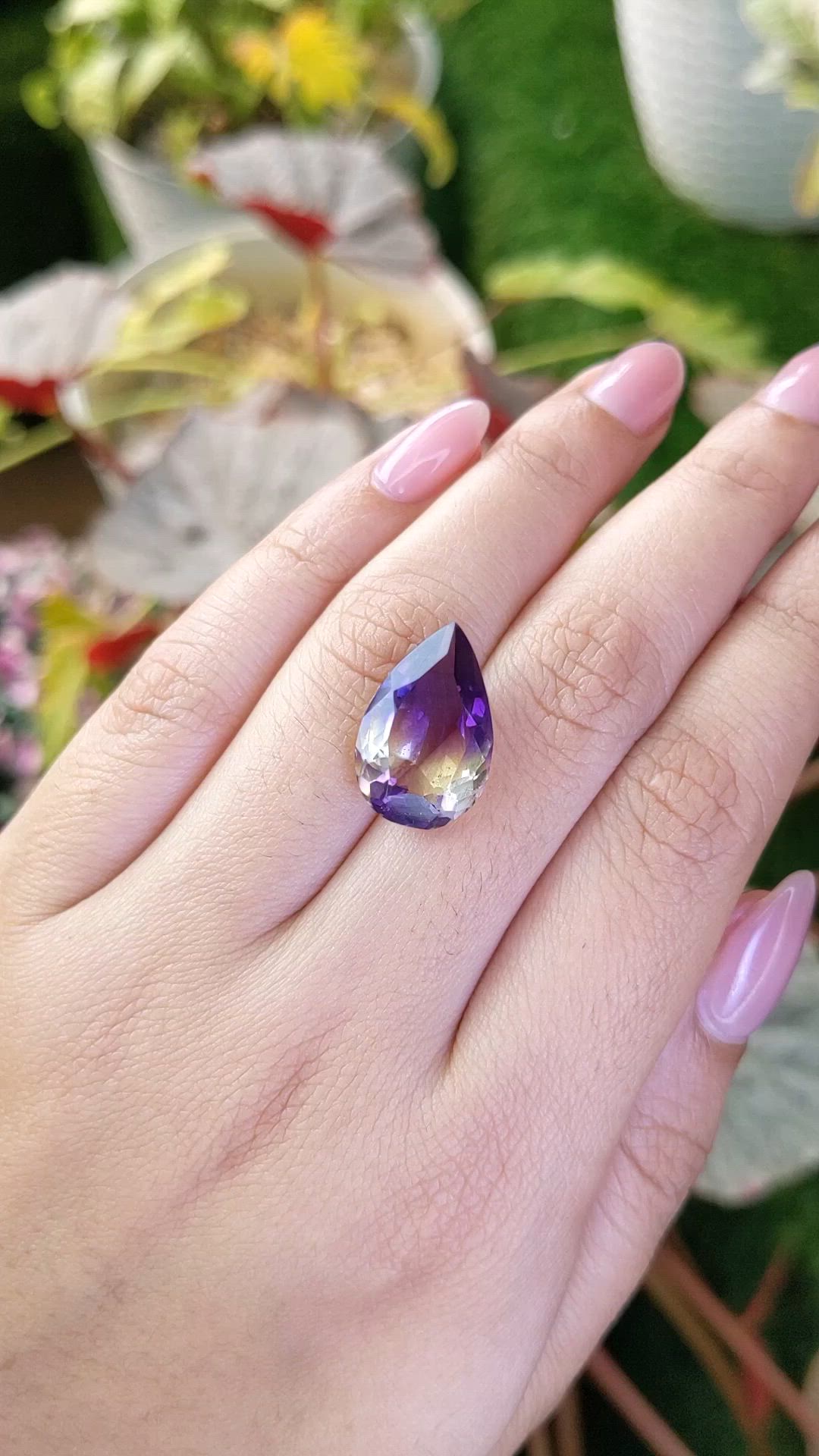 8.59 Ct. Bi Color Ametrine from Brazil Size Video