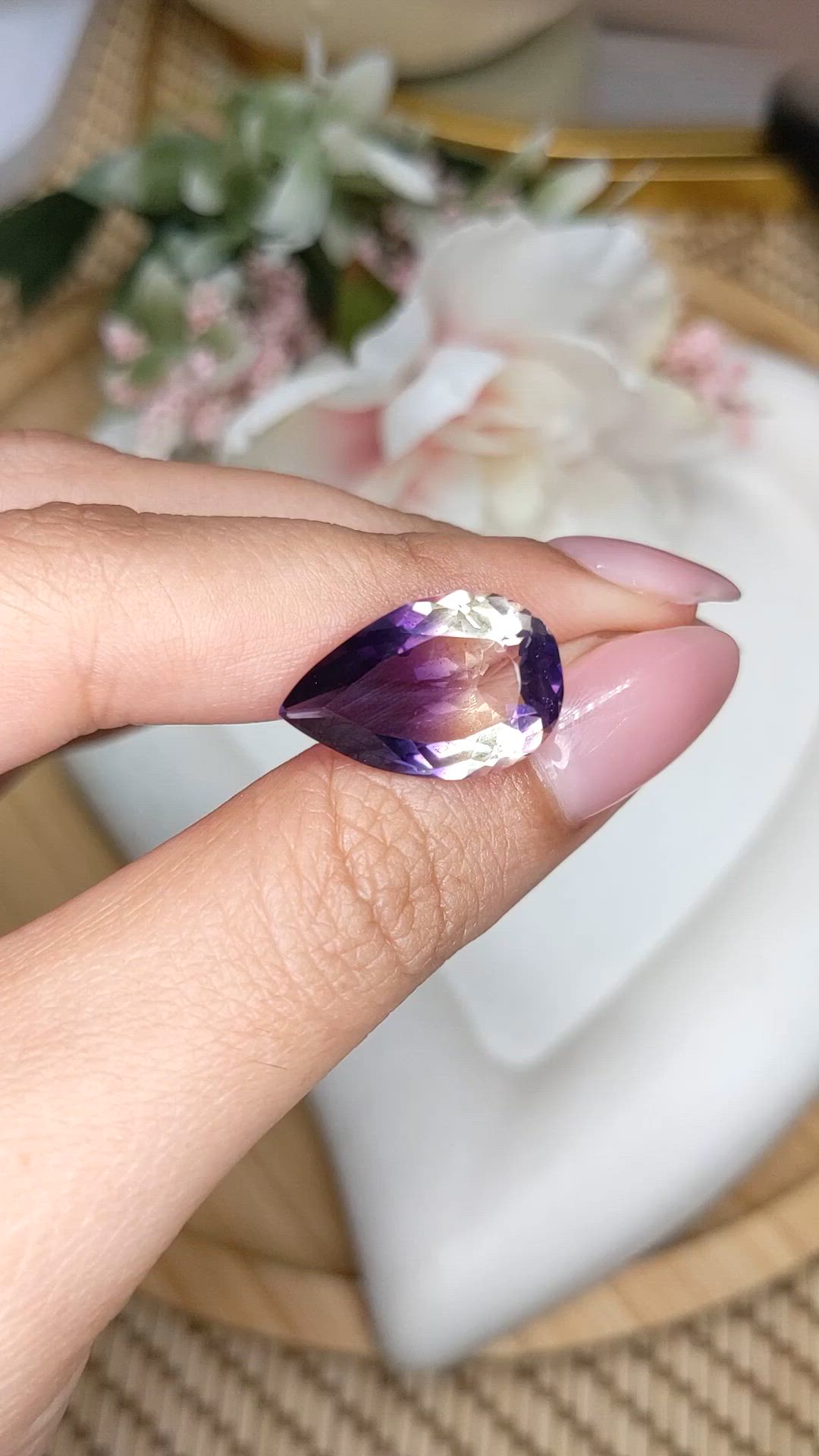 8.59 Ct. Bi Color Ametrine from Brazil Size Video