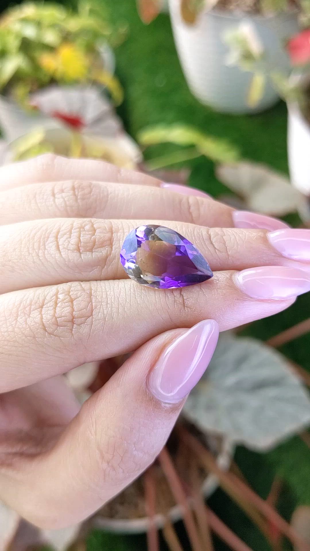 8.59 Ct. Bi Color Ametrine from Brazil Size Video