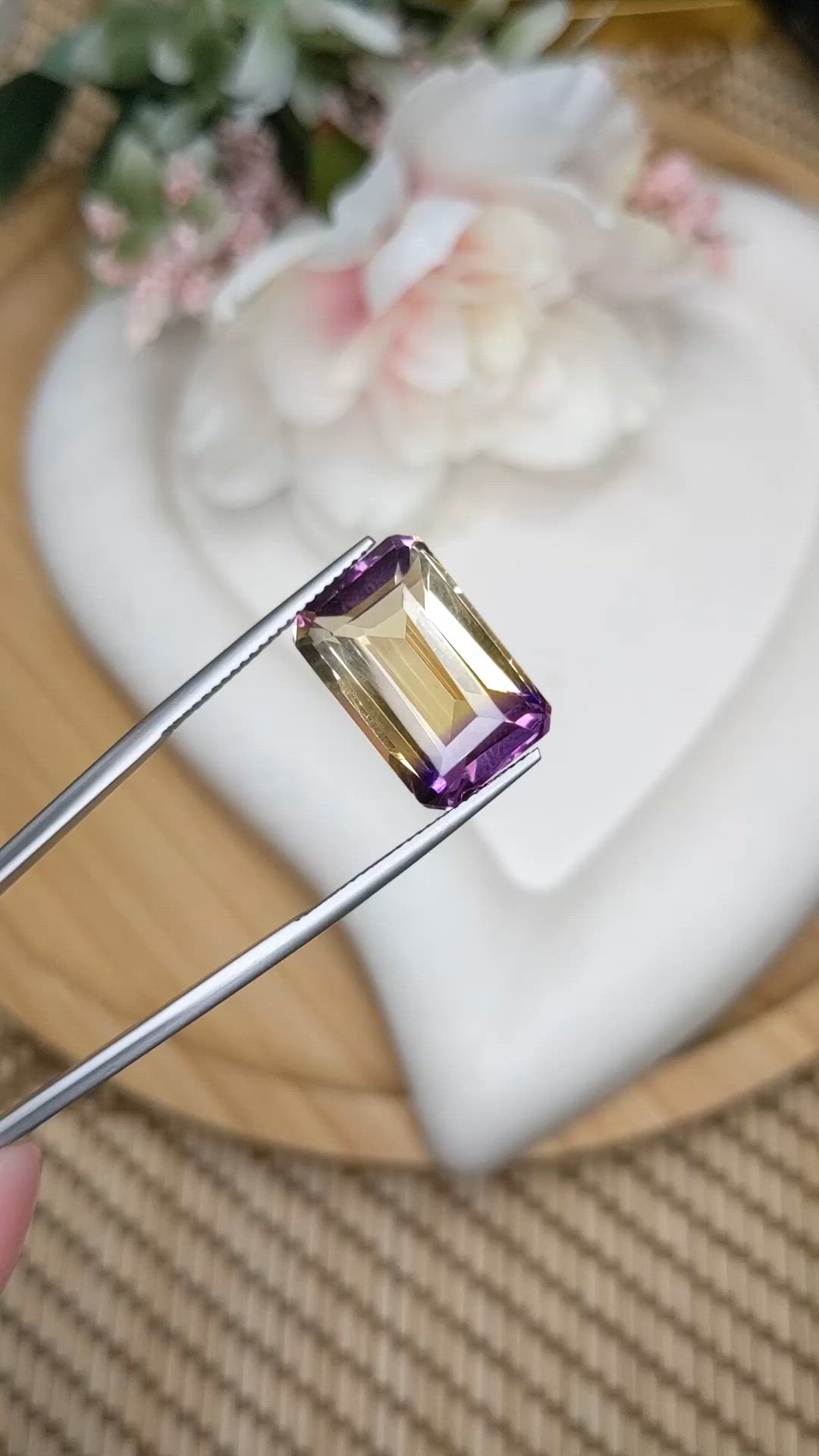 13.26 Ct. Bi Color Ametrine from Brazil Size Video