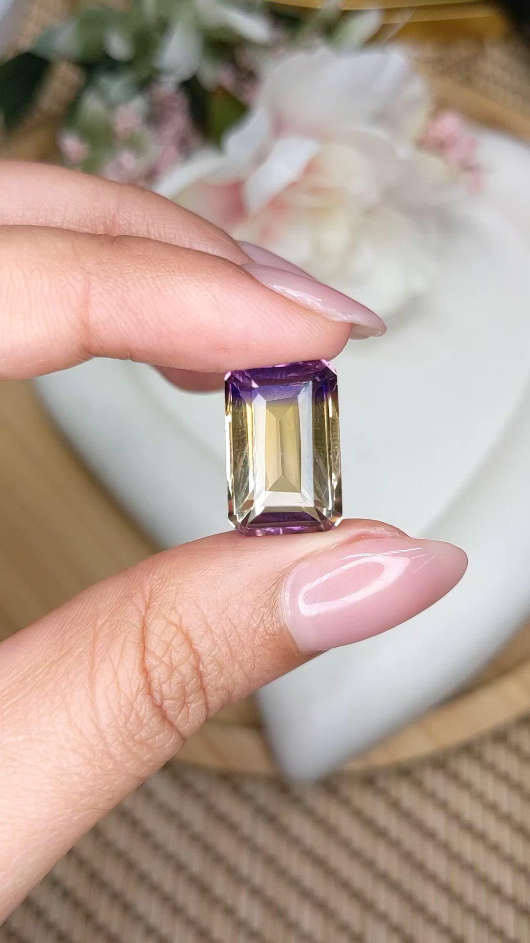 13.26 Ct. Bi Color Ametrine from Brazil Size Video