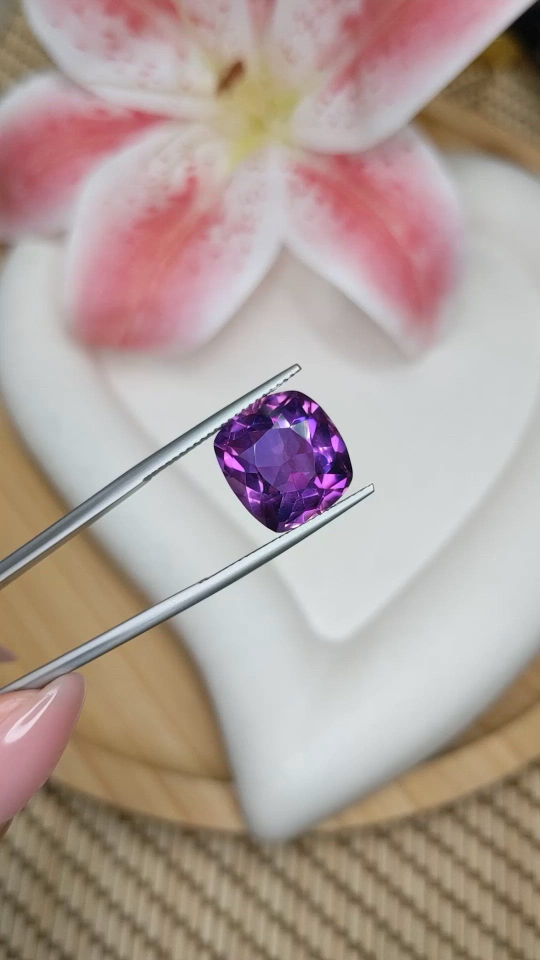 7.20 Ct. Bi Color Ametrine from Brazil Size Video