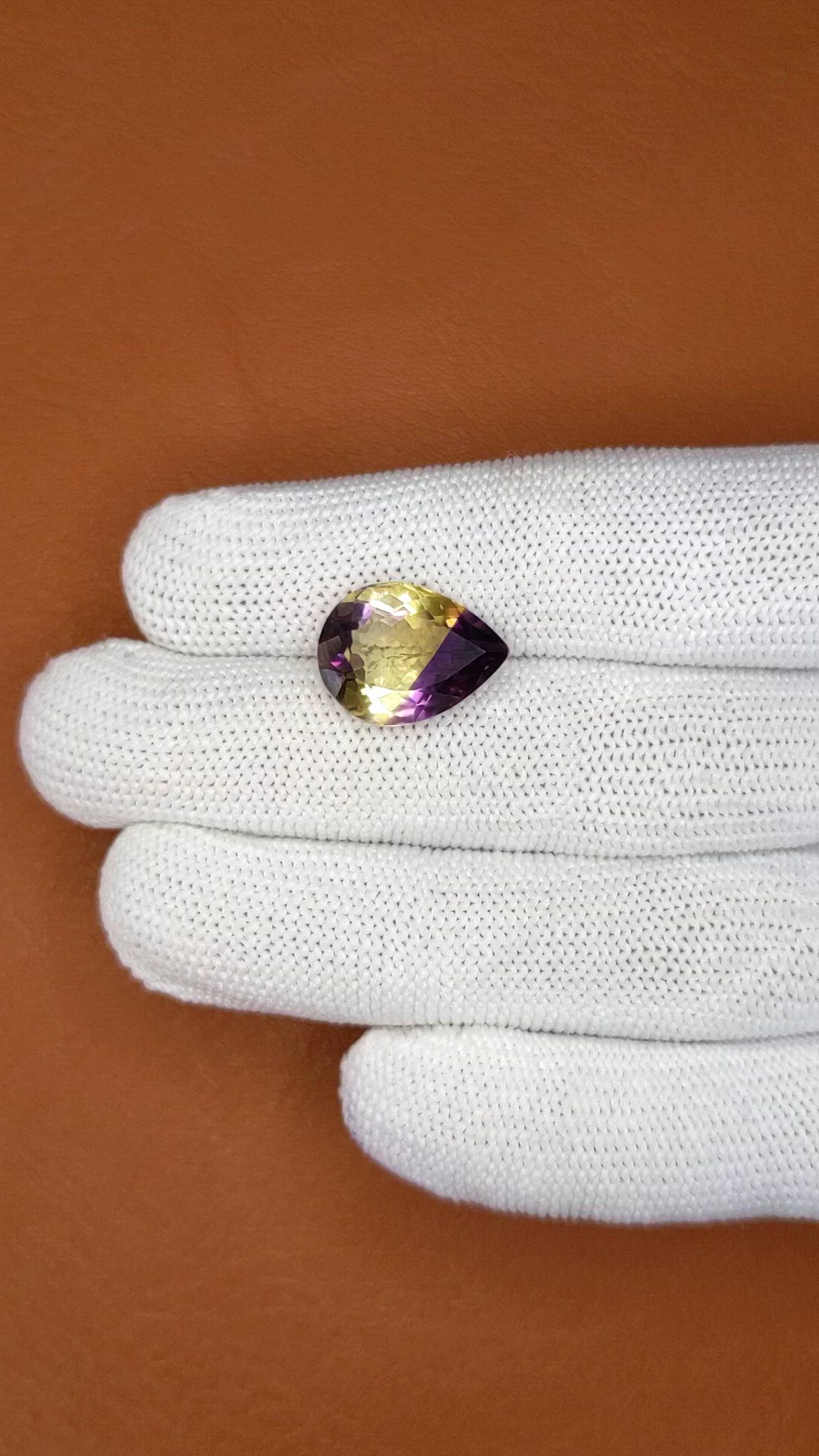 7.30 Ct. Bi Color Ametrine from Brazil Size Video