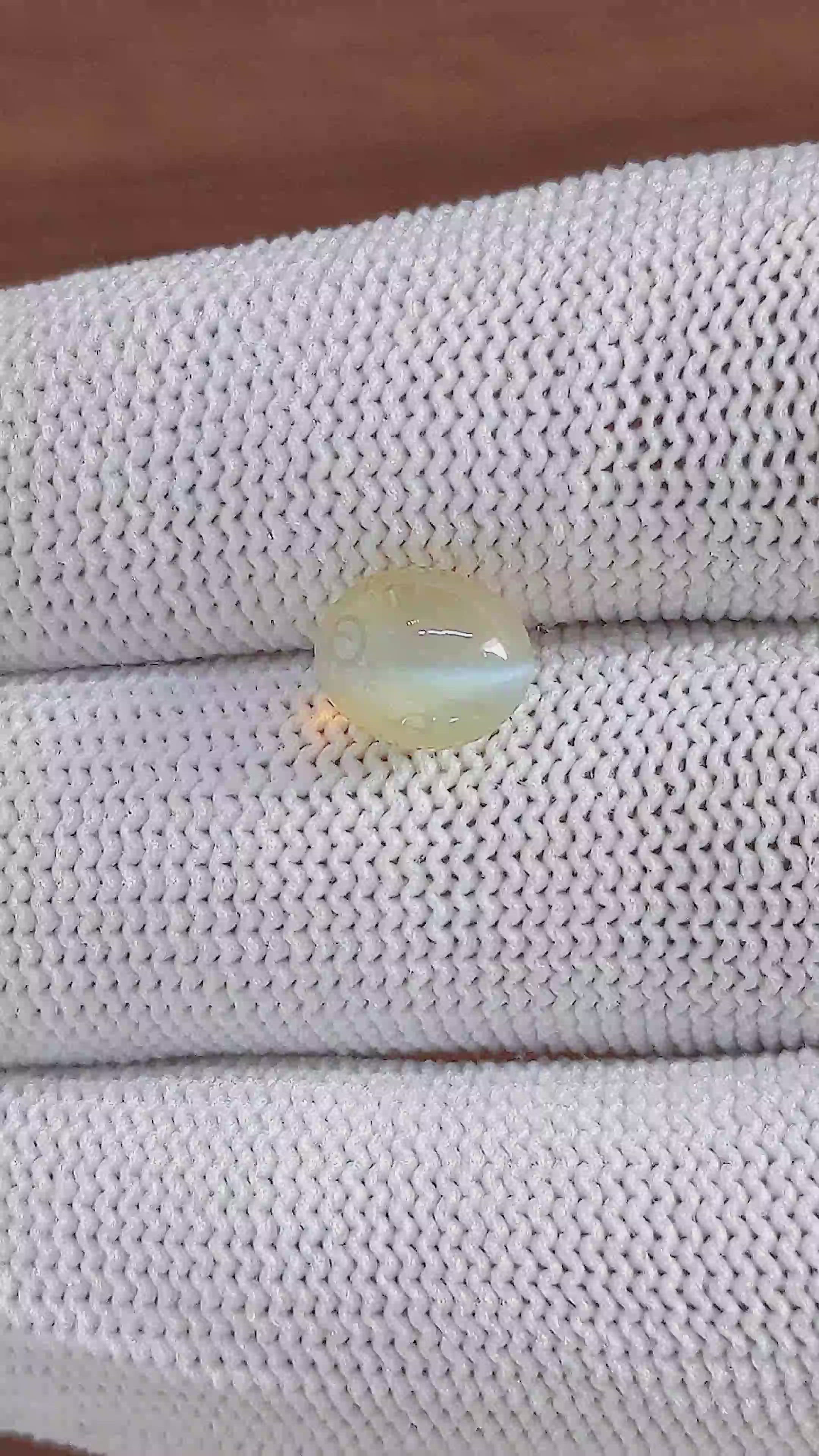 3.71 Ct. Yellowish Green Cabochon Chrysoberyl from Tanzania Size Video
