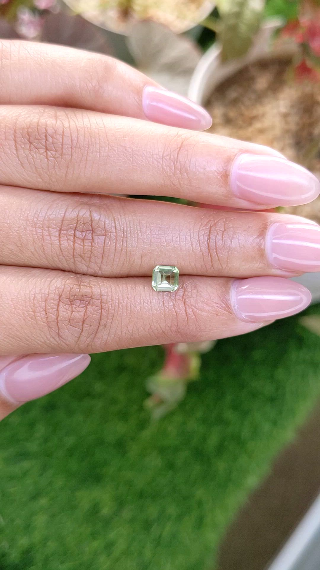 0.56 Ct. Yellowish Green Peridot from Pakistan Size Video