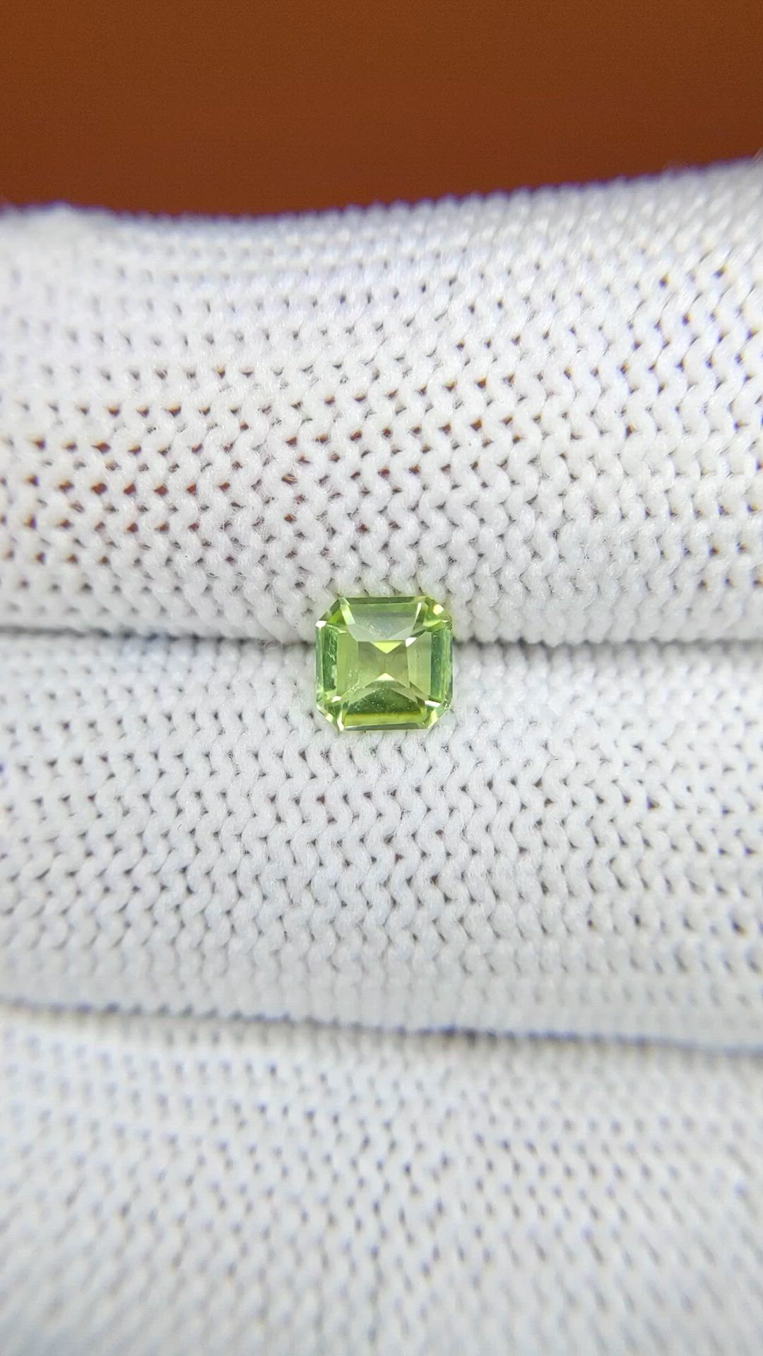 0.56 Ct. Yellowish Green Peridot from Pakistan Size Video