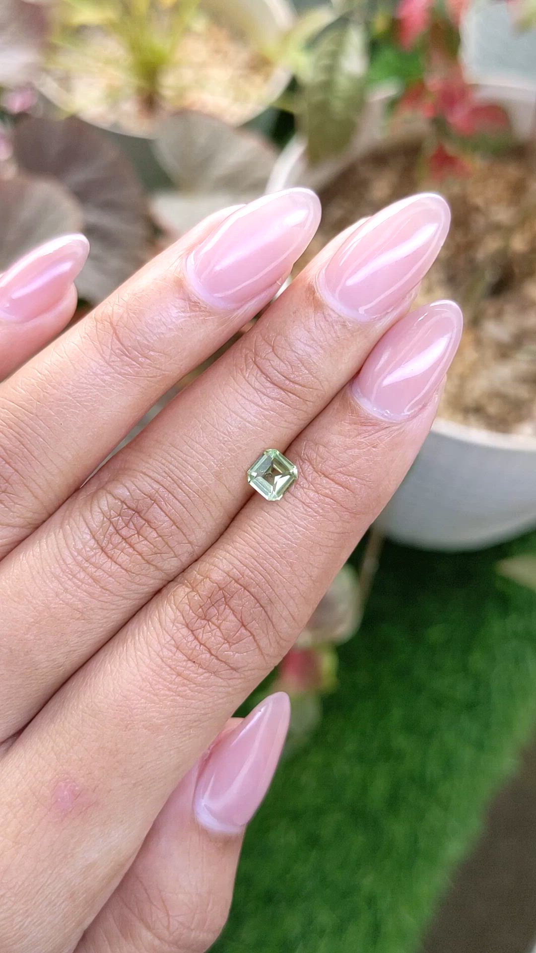 0.56 Ct. Yellowish Green Peridot from Pakistan Size Video