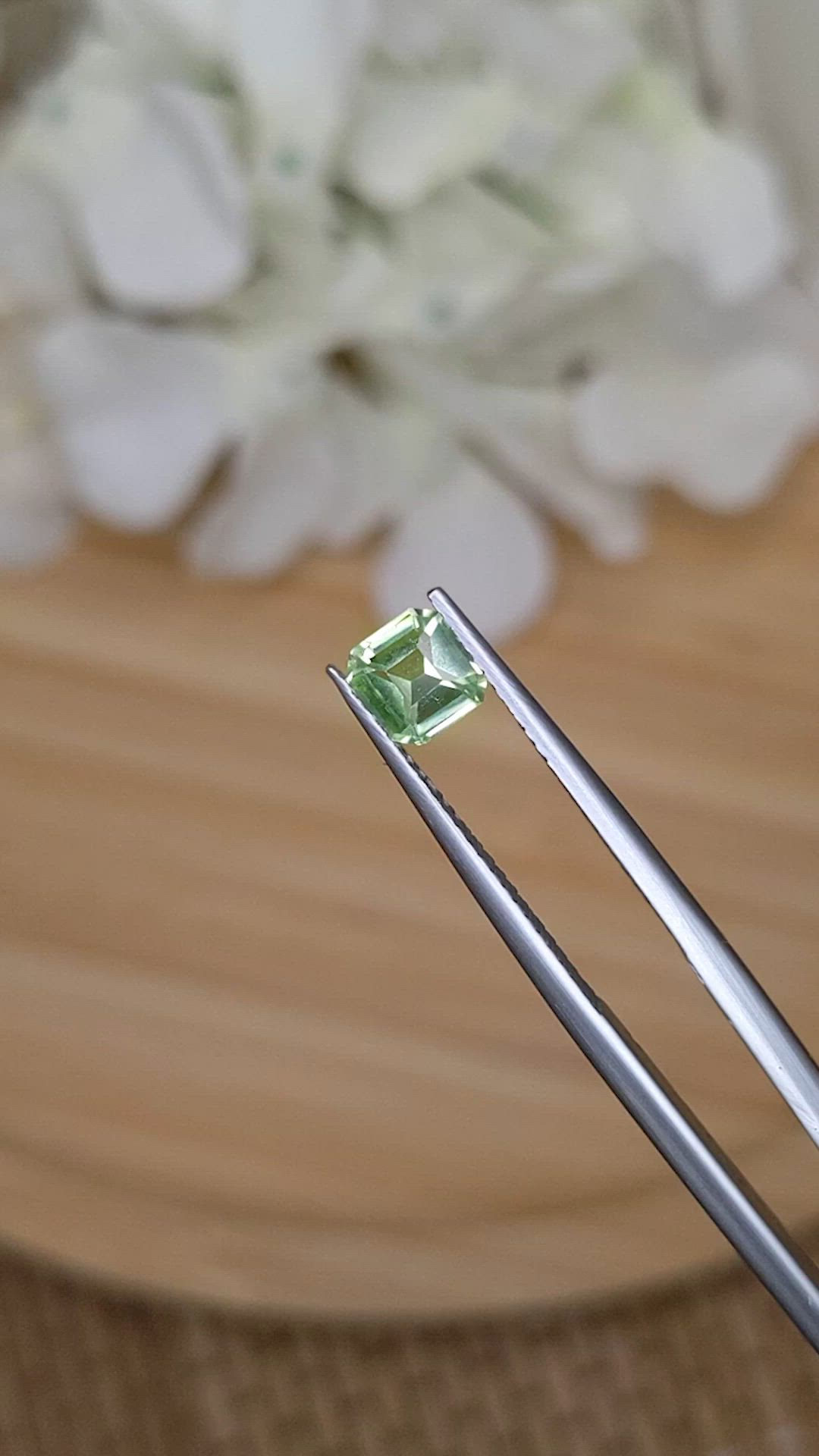 0.56 Ct. Yellowish Green Peridot from Pakistan Size Video