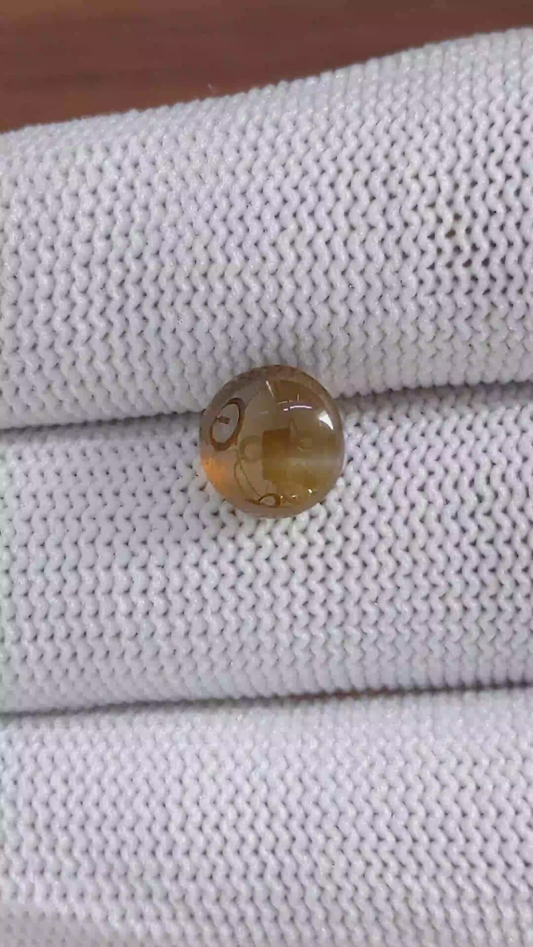 3.52 Ct. Brown Cabochon Chrysoberyl from Tanzania Size Video