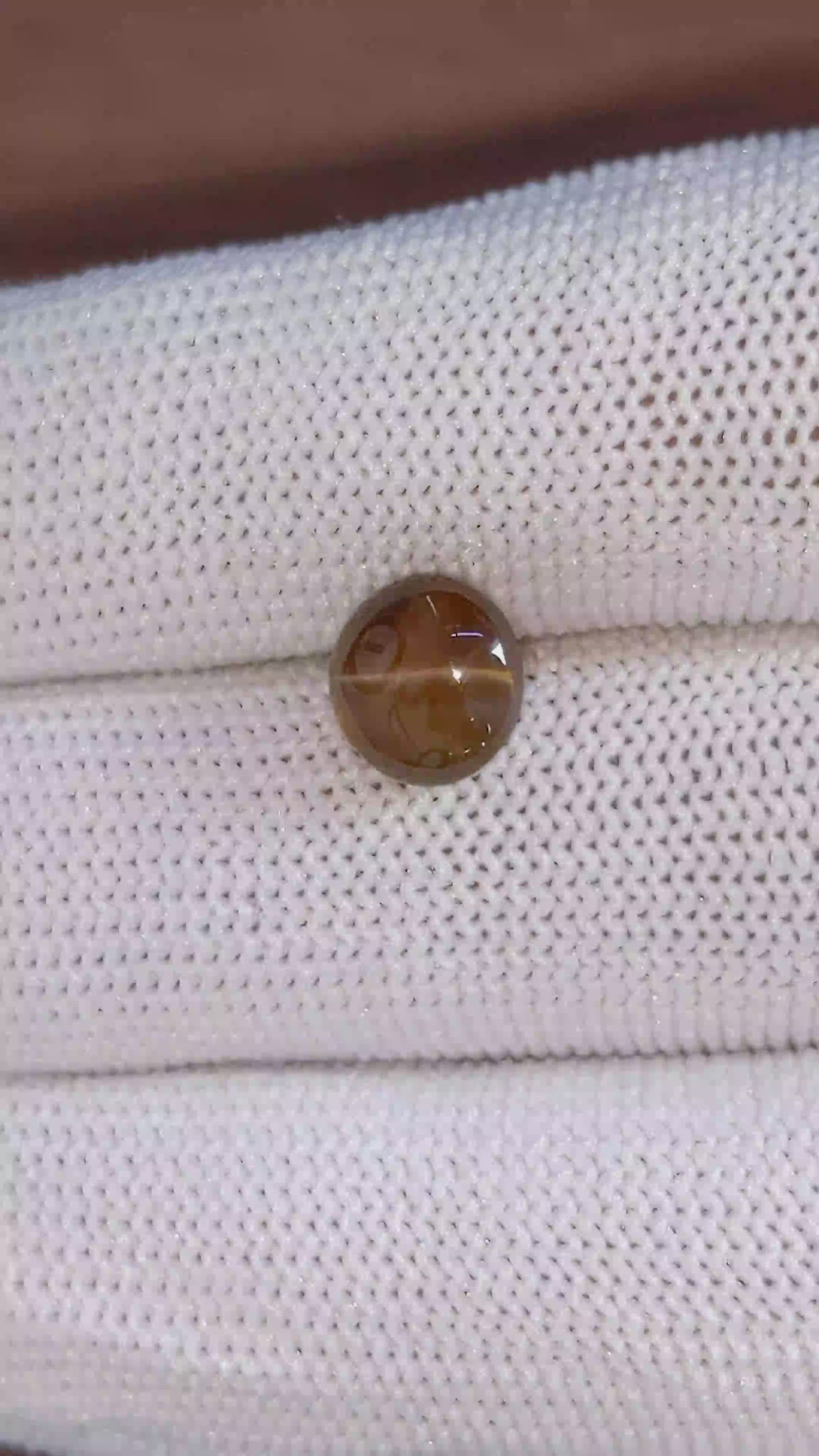 3.52 Ct. Brown Cabochon Chrysoberyl from Tanzania Size Video