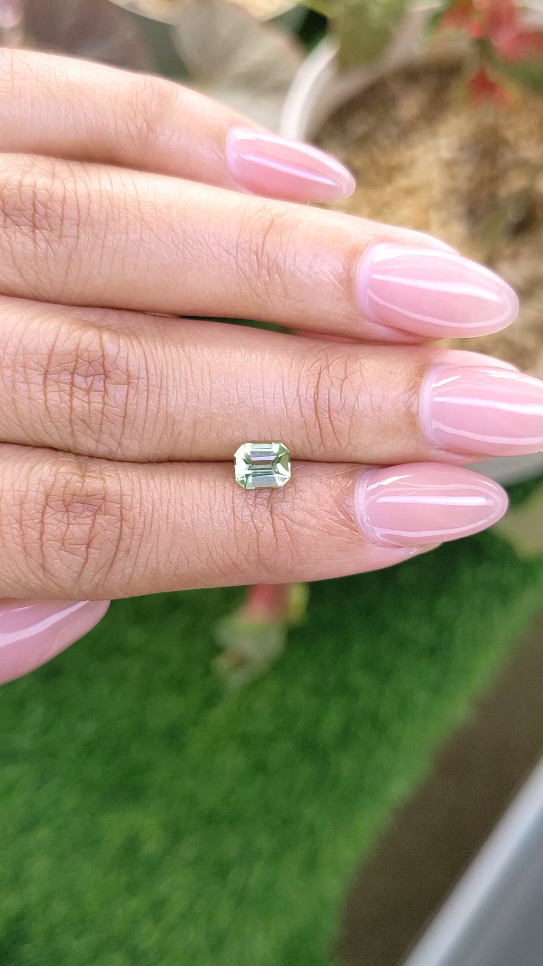 0.75 Ct. Yellowish Green Peridot from Pakistan Size Video