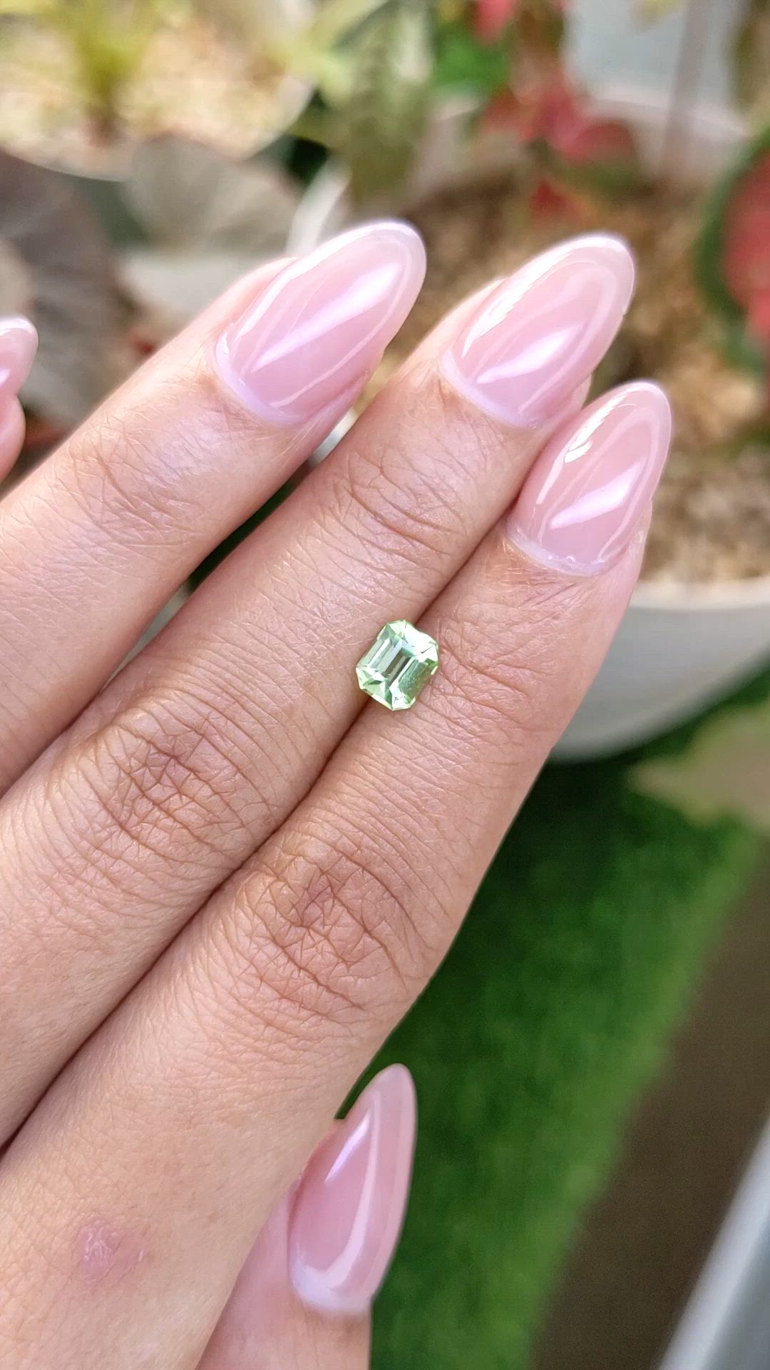 0.75 Ct. Yellowish Green Peridot from Pakistan Size Video