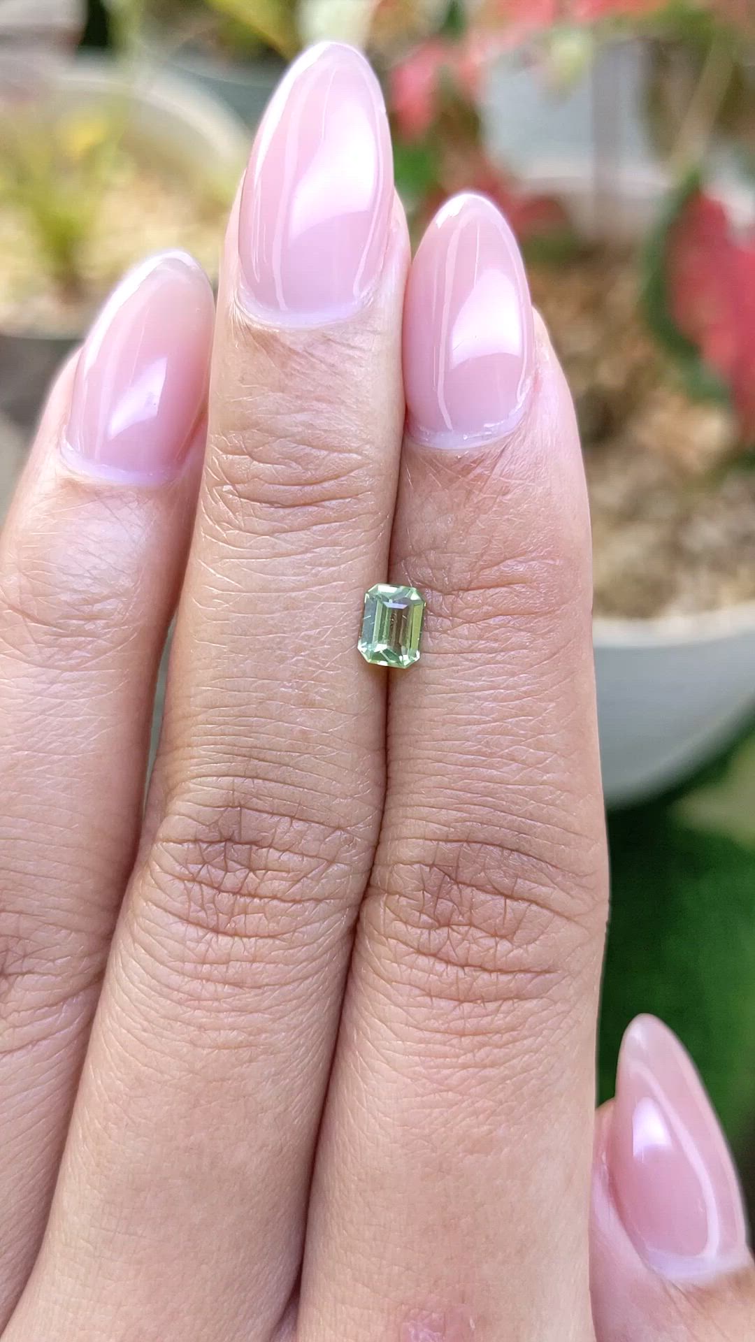 0.44 Ct. Yellowish Green Peridot from Pakistan Size Video