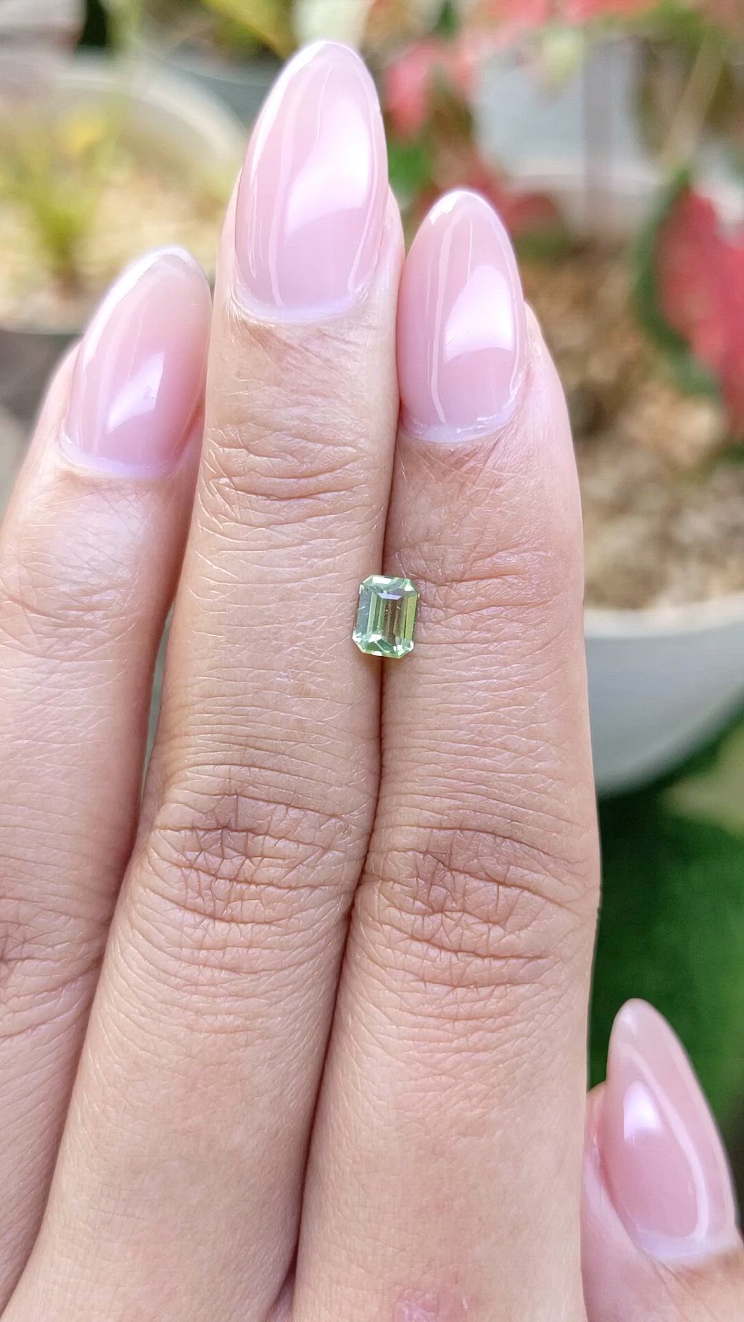 0.44 Ct. Yellowish Green Peridot from Pakistan Size Video