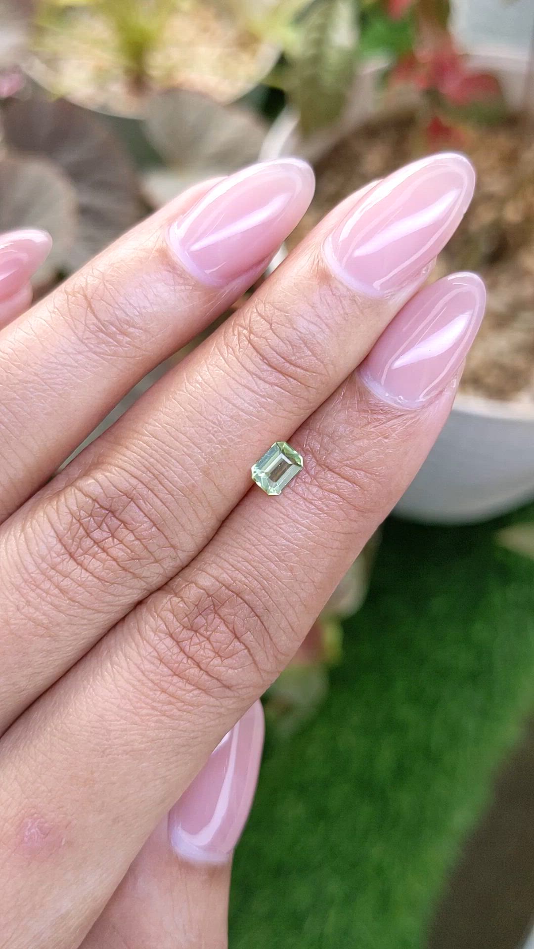 0.44 Ct. Yellowish Green Peridot from Pakistan Size Video