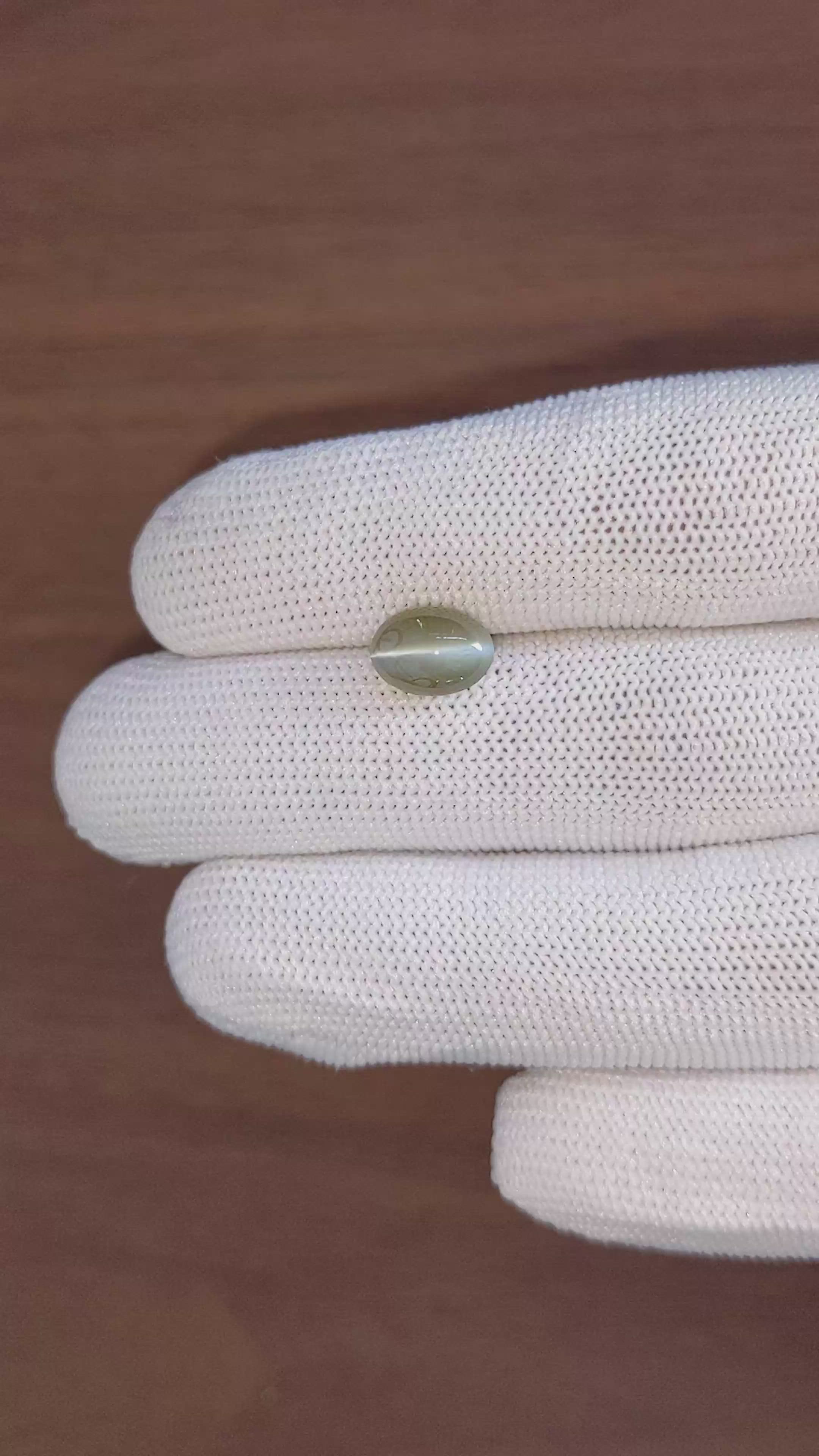 3.98 Ct. Cabochon Alexandrite from Tanzania Size Video