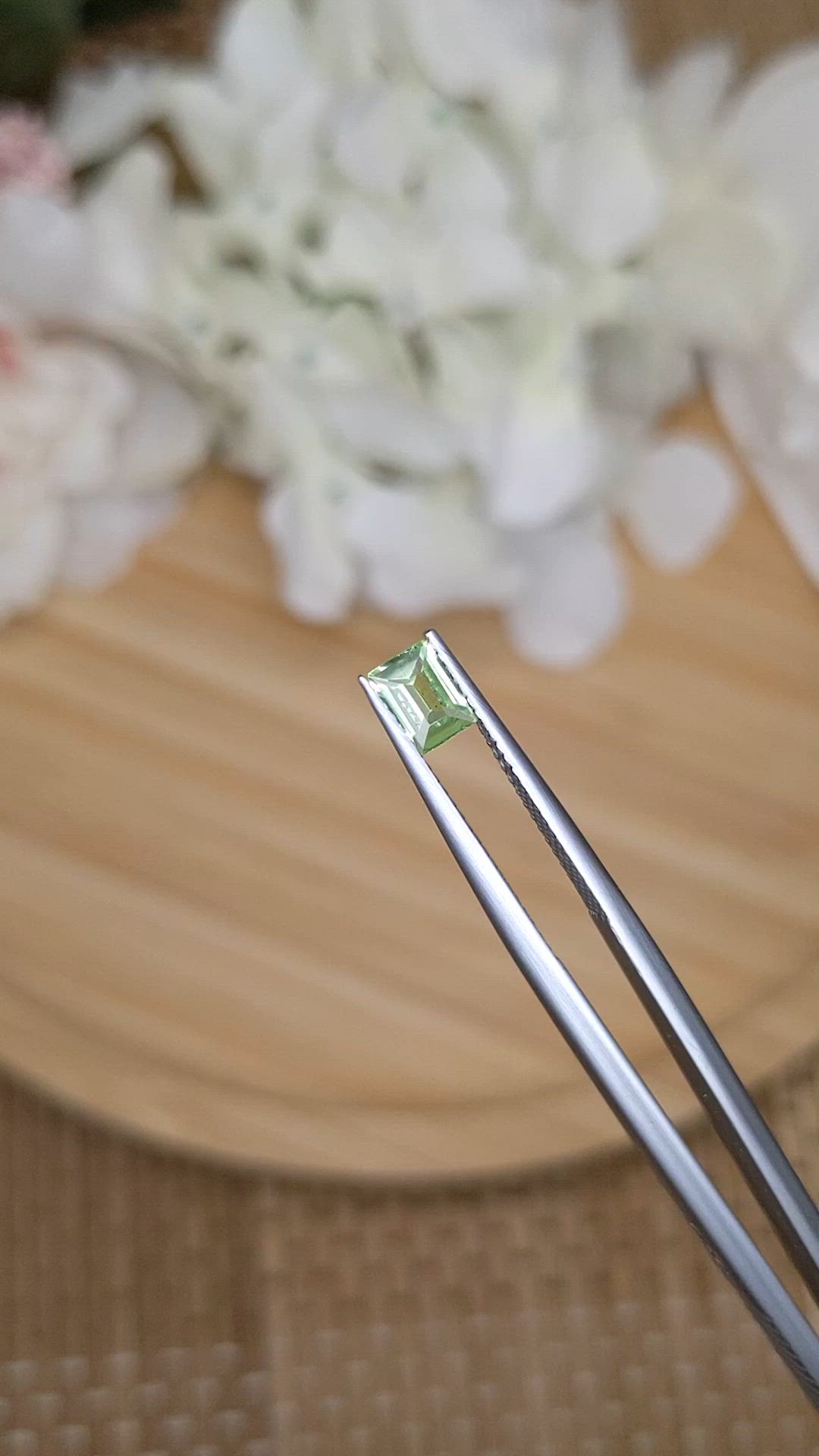 0.40 Ct. Yellowish Green Peridot from Pakistan Size Video